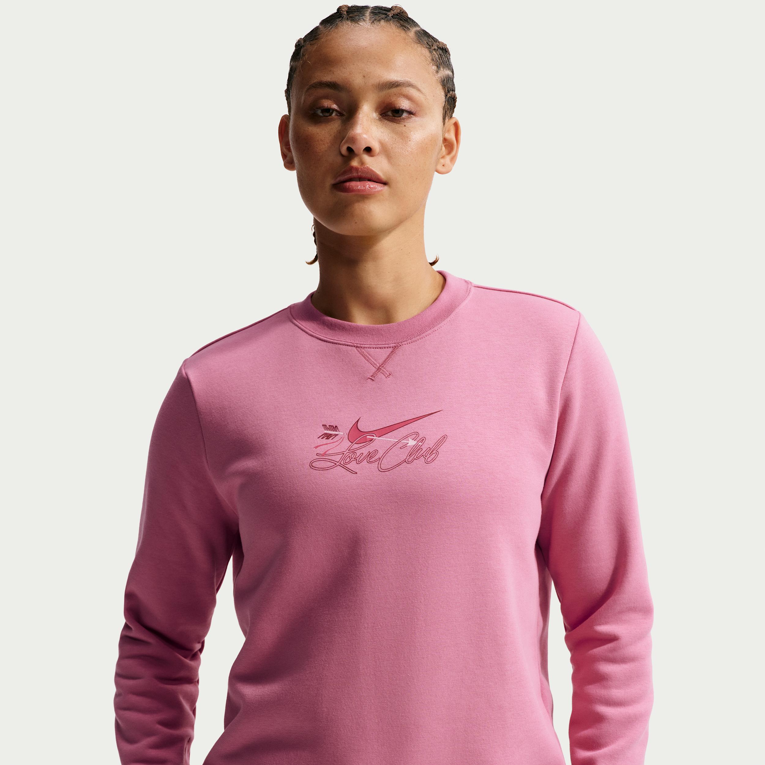 Women's Nike Sportswear Club Fleece Crew-Neck Sweatshirt by NIKE
