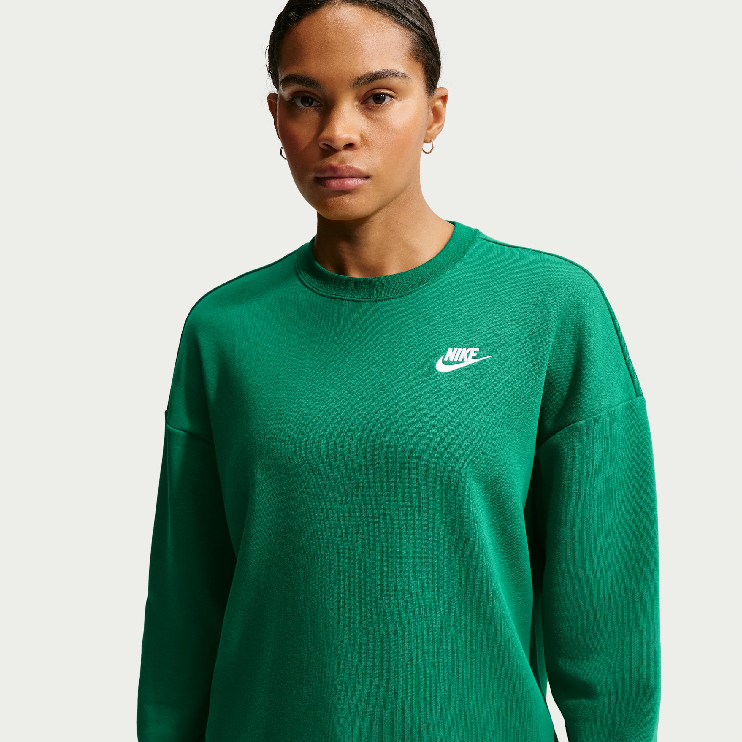 Women's Nike Sportswear Club Fleece Loose Crew-Neck Sweatshirt by NIKE