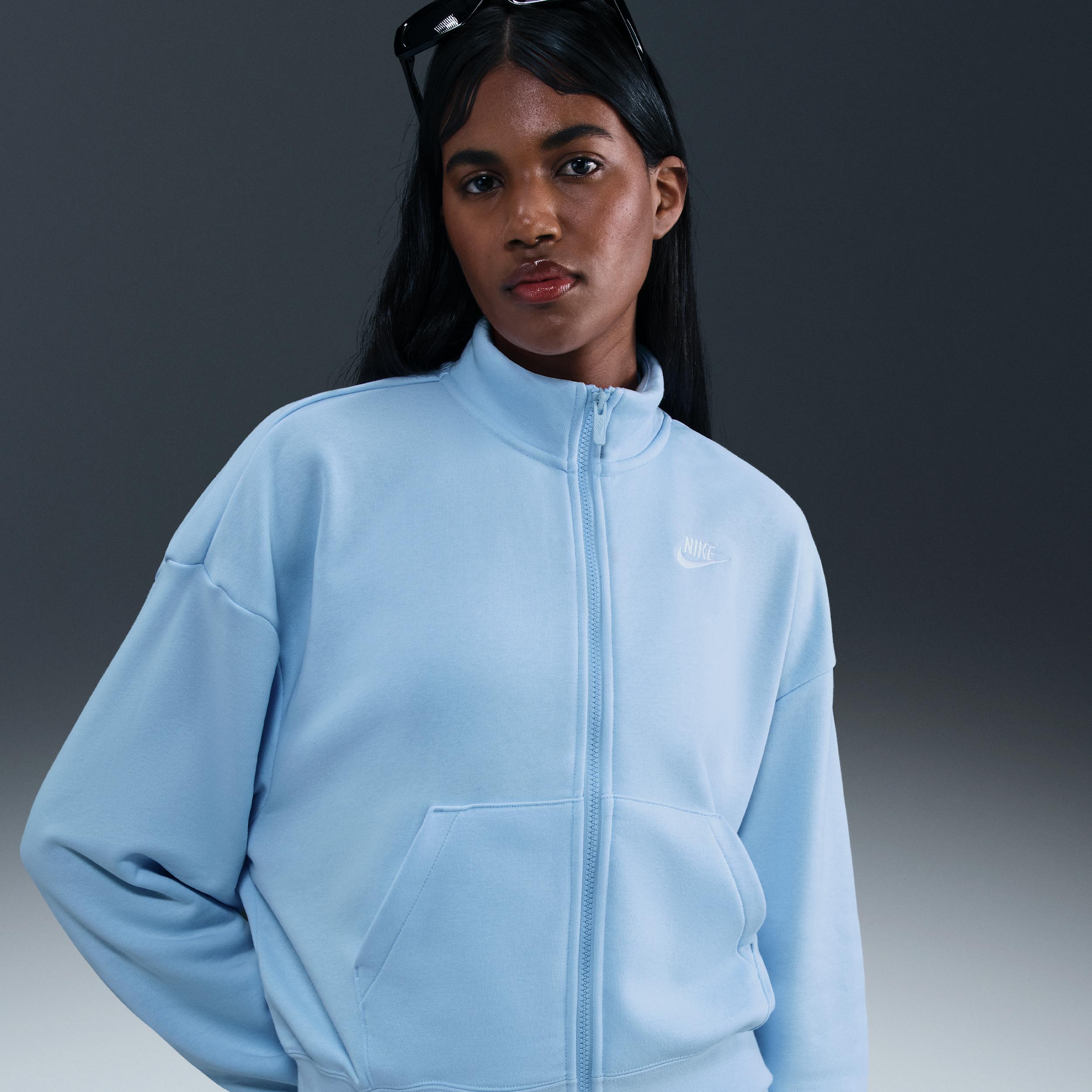Women's Nike Sportswear Club Fleece Loose Track Jacket by NIKE