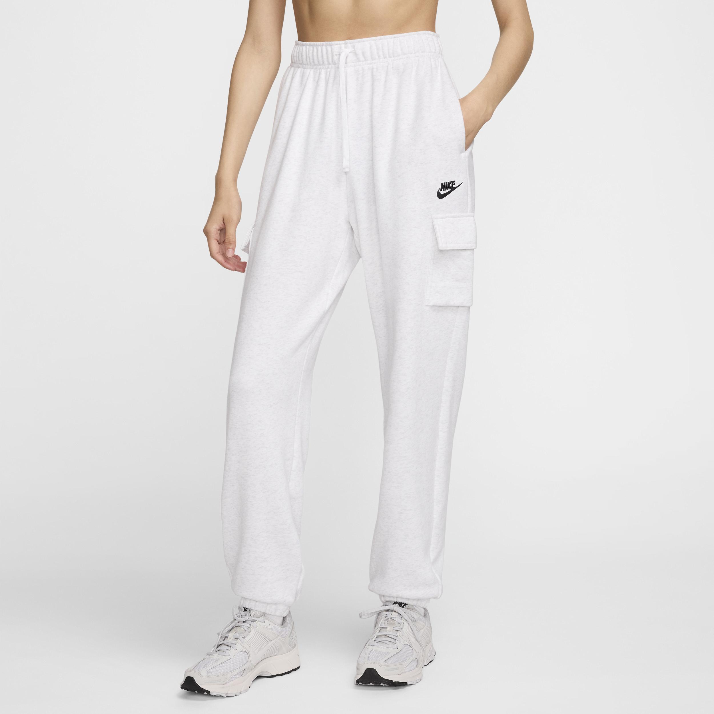 Women's Nike Sportswear Club Fleece Mid-Rise Oversized Cargo Sweatpants by NIKE
