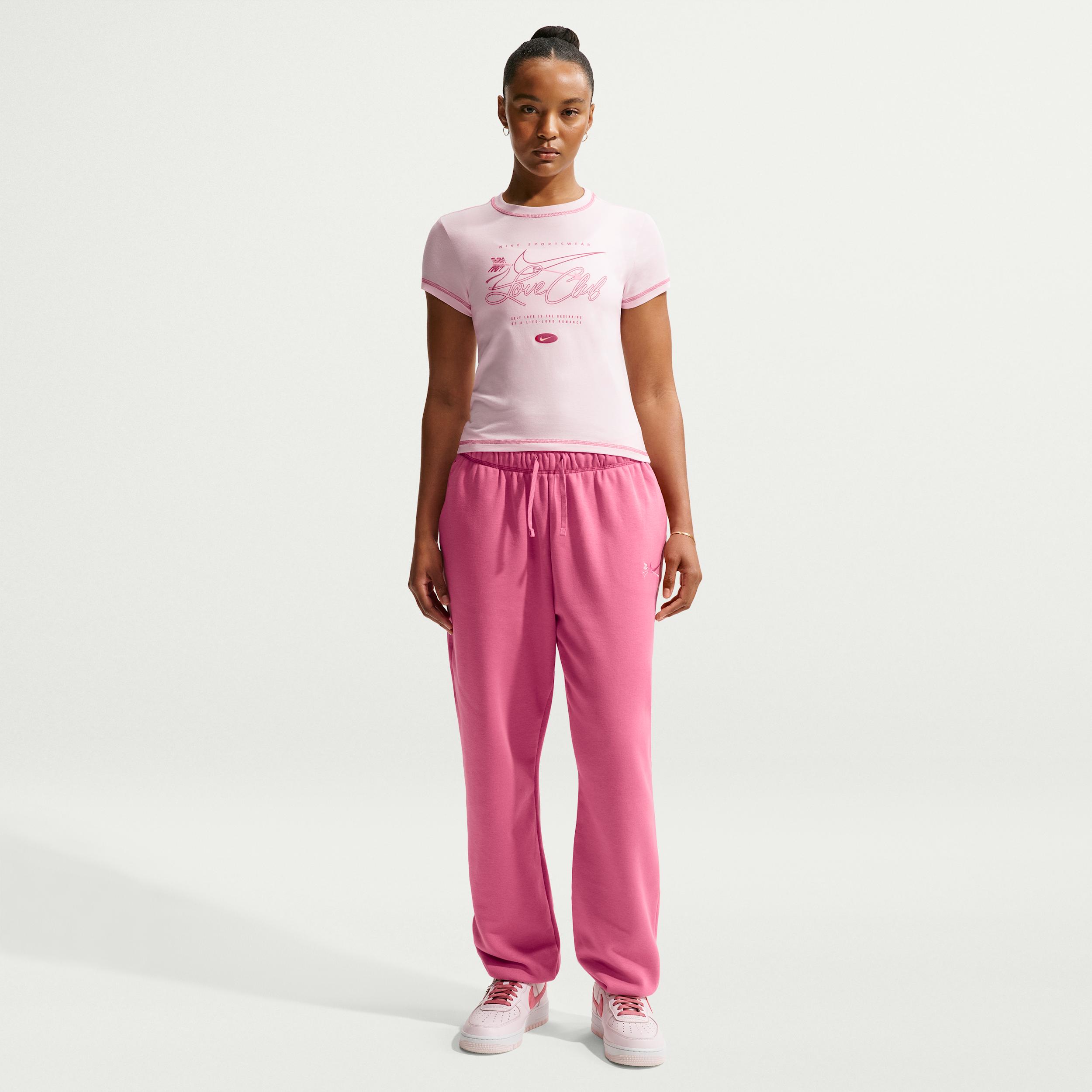 Women's Nike Sportswear Club Fleece Mid-Rise Oversized Sweatpants by NIKE