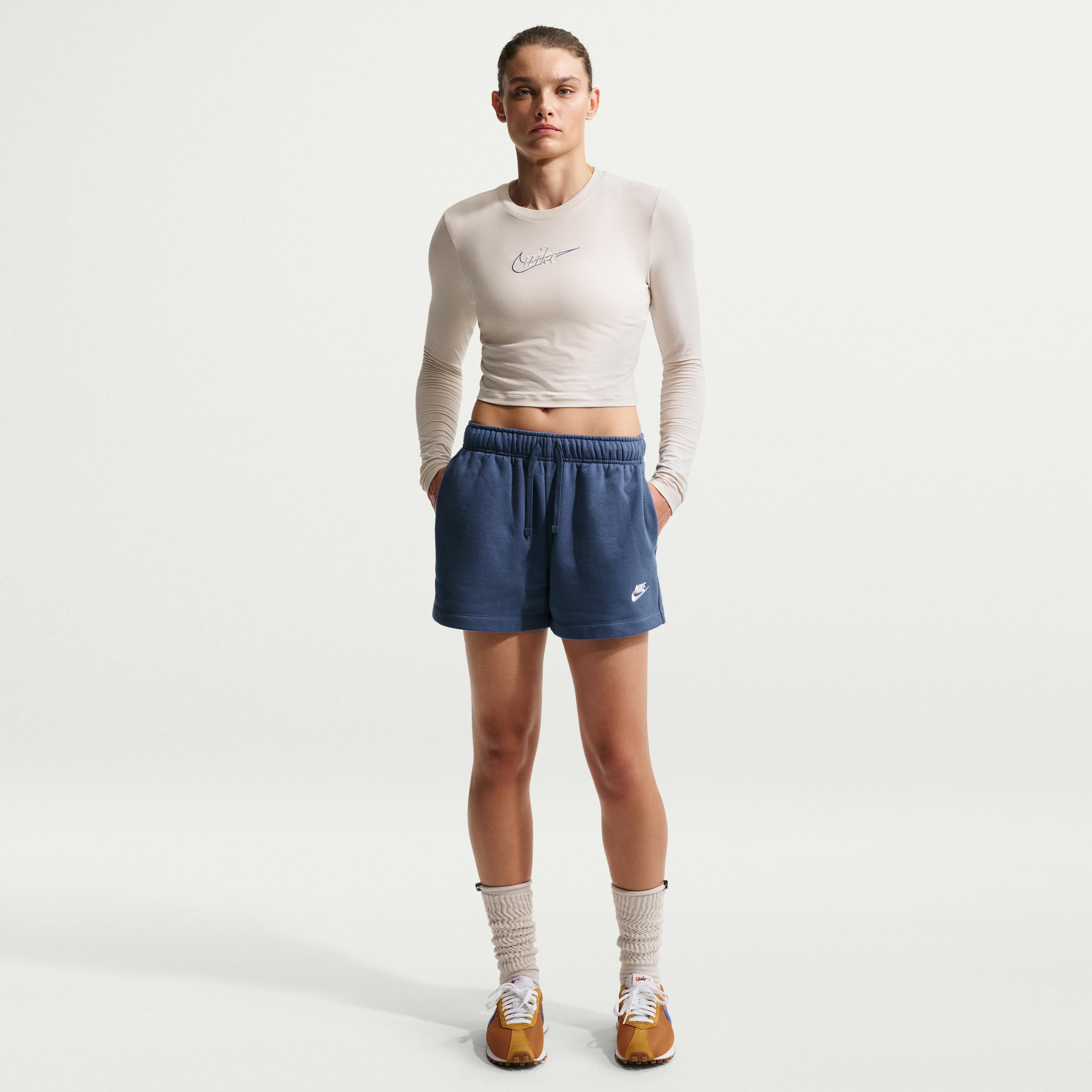 Women's Nike Sportswear Club Fleece Mid-Rise Shorts by NIKE
