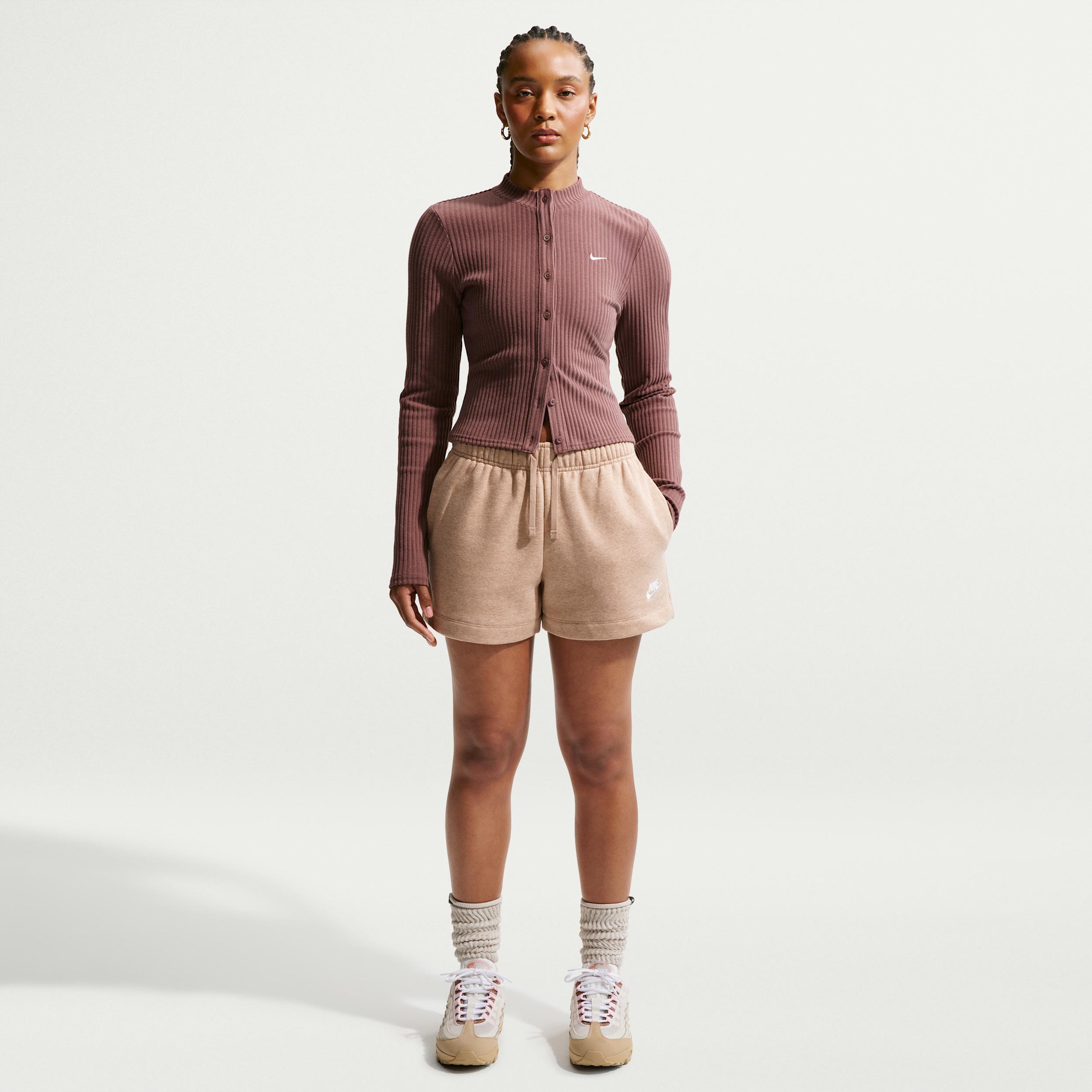 Women's Nike Sportswear Club Fleece Mid-Rise Shorts by NIKE
