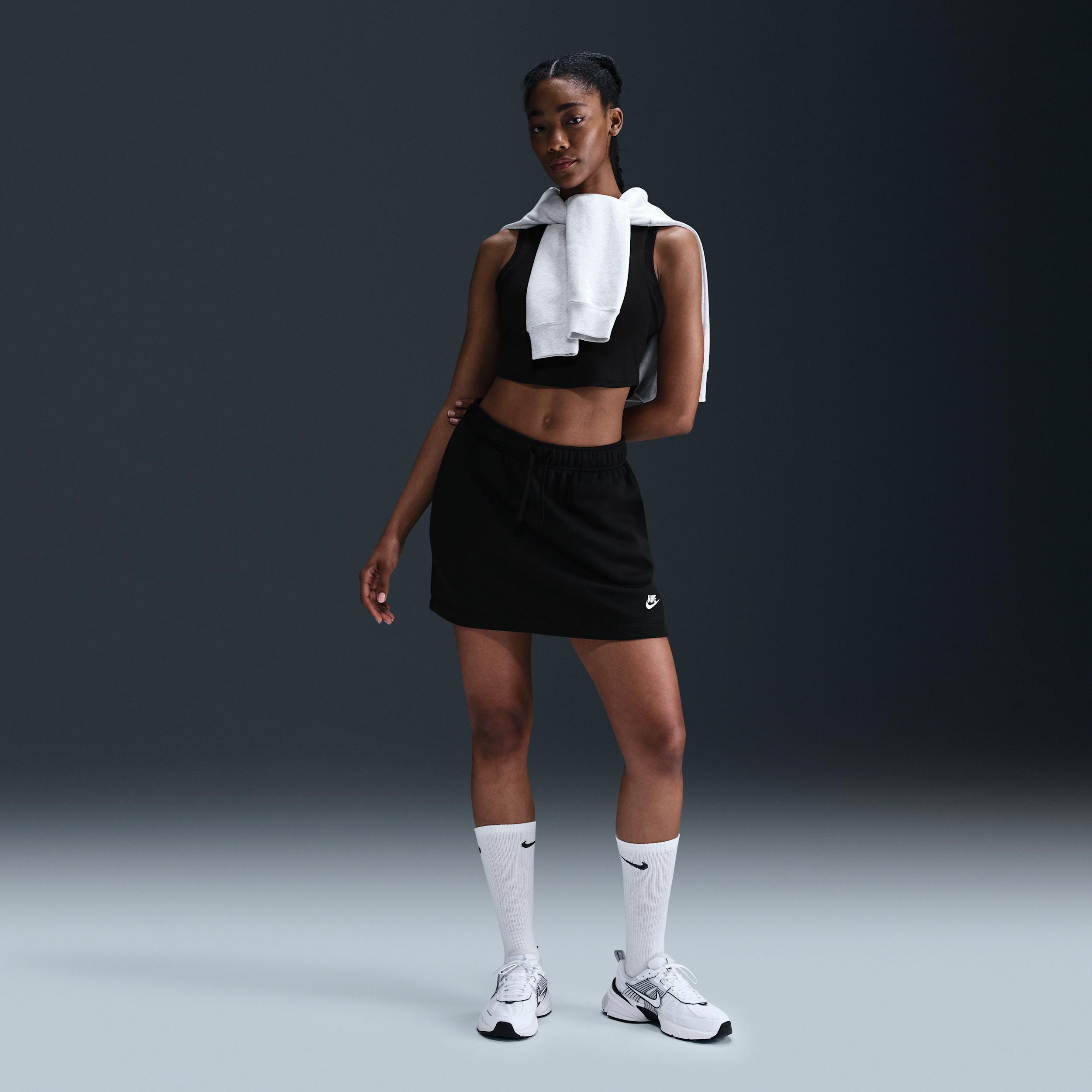 Women's Nike Sportswear Club Fleece Mid-Rise Skirt by NIKE