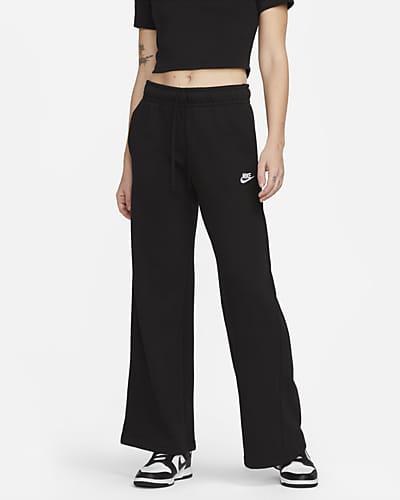 Women's Nike Sportswear Club Fleece Mid-Rise Wide-Leg Sweatpants by NIKE Women's Nike Sportswear Club Fleece Mid-Rise Wide-Leg Sweatpants by NIKE