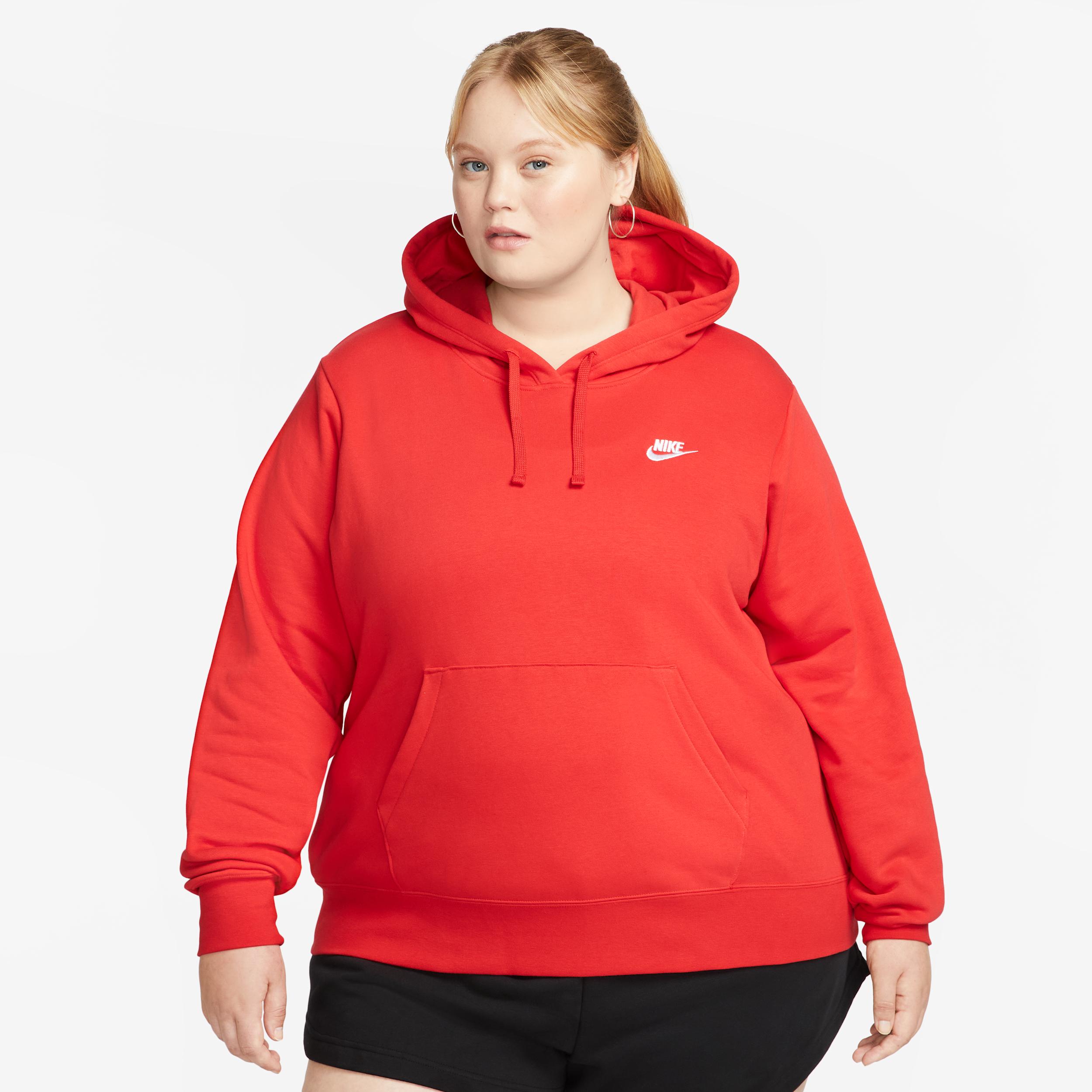 Women's Nike Sportswear Club Fleece Pullover Hoodie (Plus Size) by NIKE