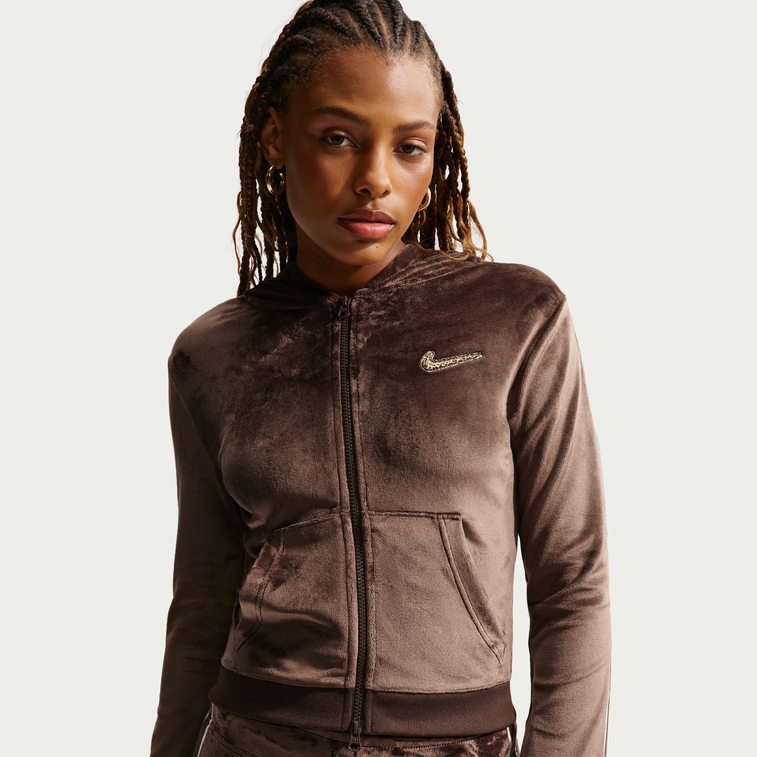 Women's Nike Sportswear Full-Zip Long-Sleeve Hooded Top by NIKE
