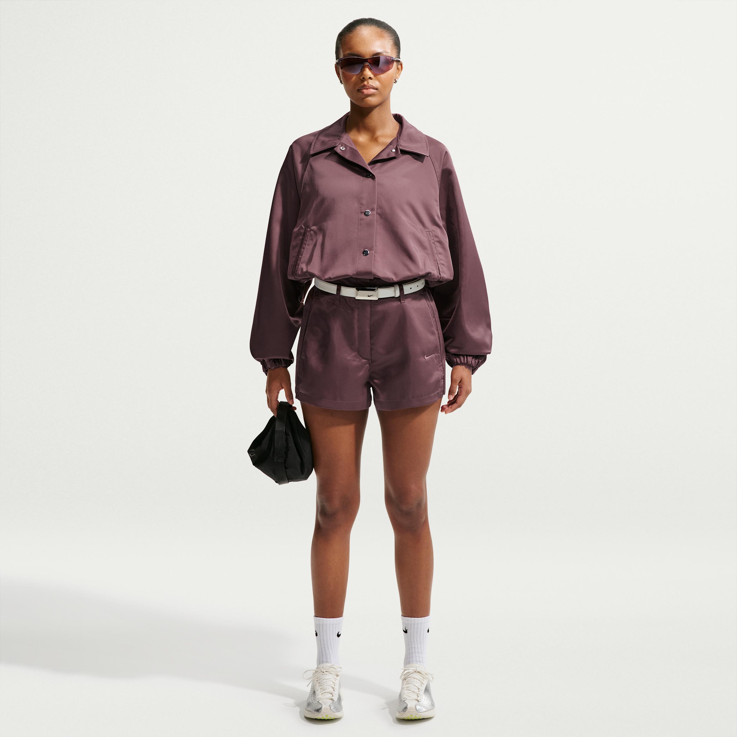 Women's Nike Sportswear High-Waisted Satin Hot Shorts by NIKE