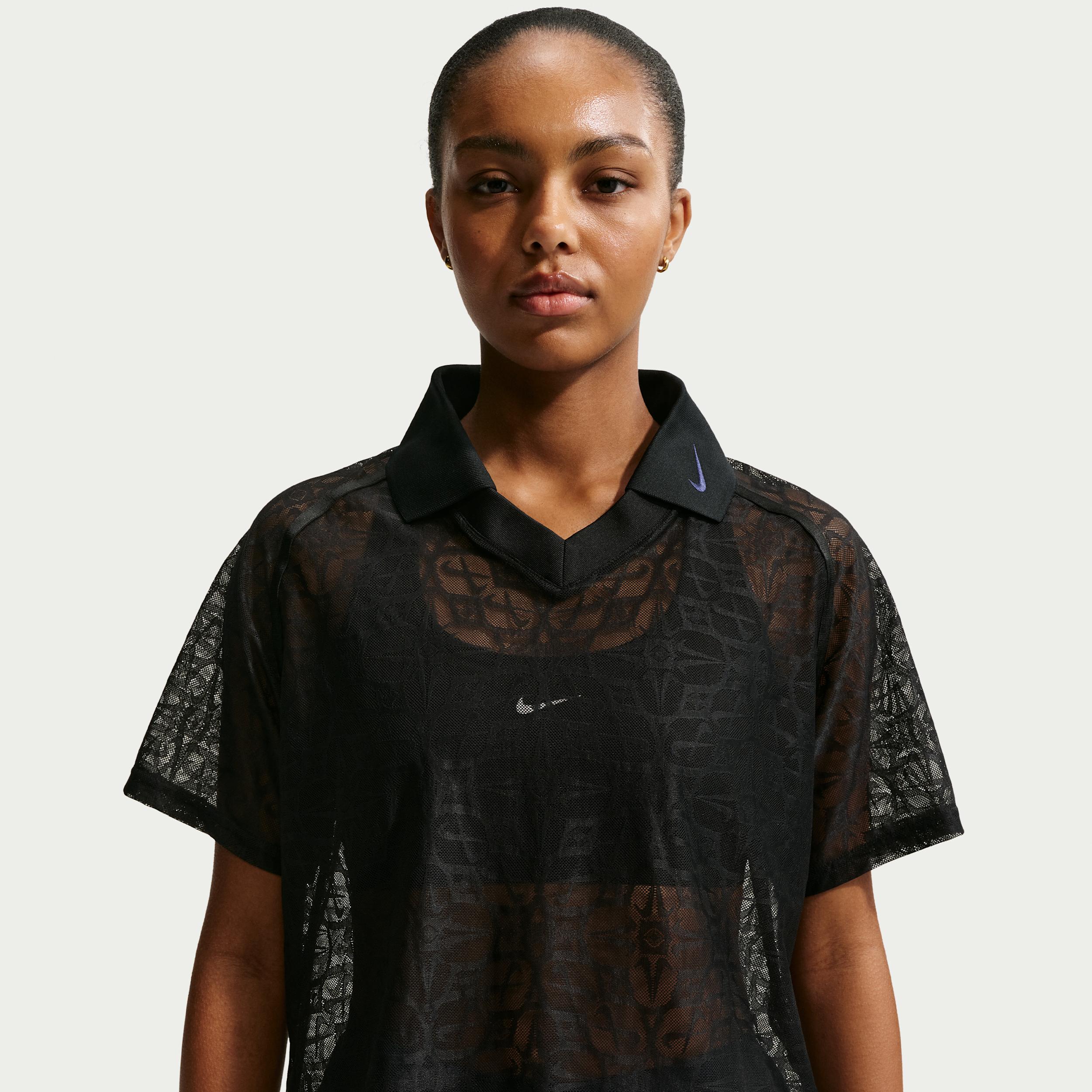 Women's Nike Sportswear Loose Lace Polo Jersey Top by NIKE