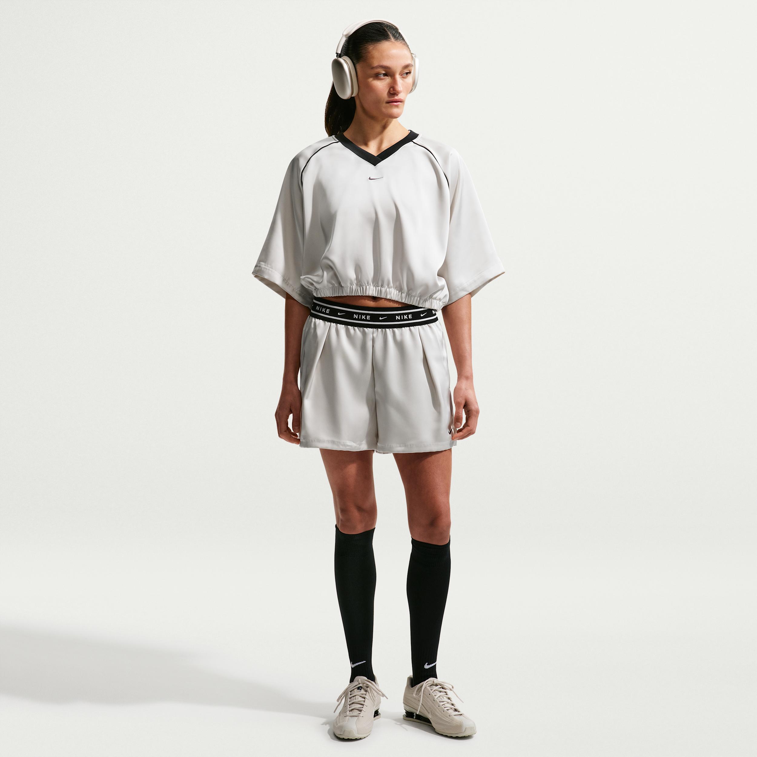 Women's Nike Sportswear Loose Mid-Rise Satin Shorts by NIKE
