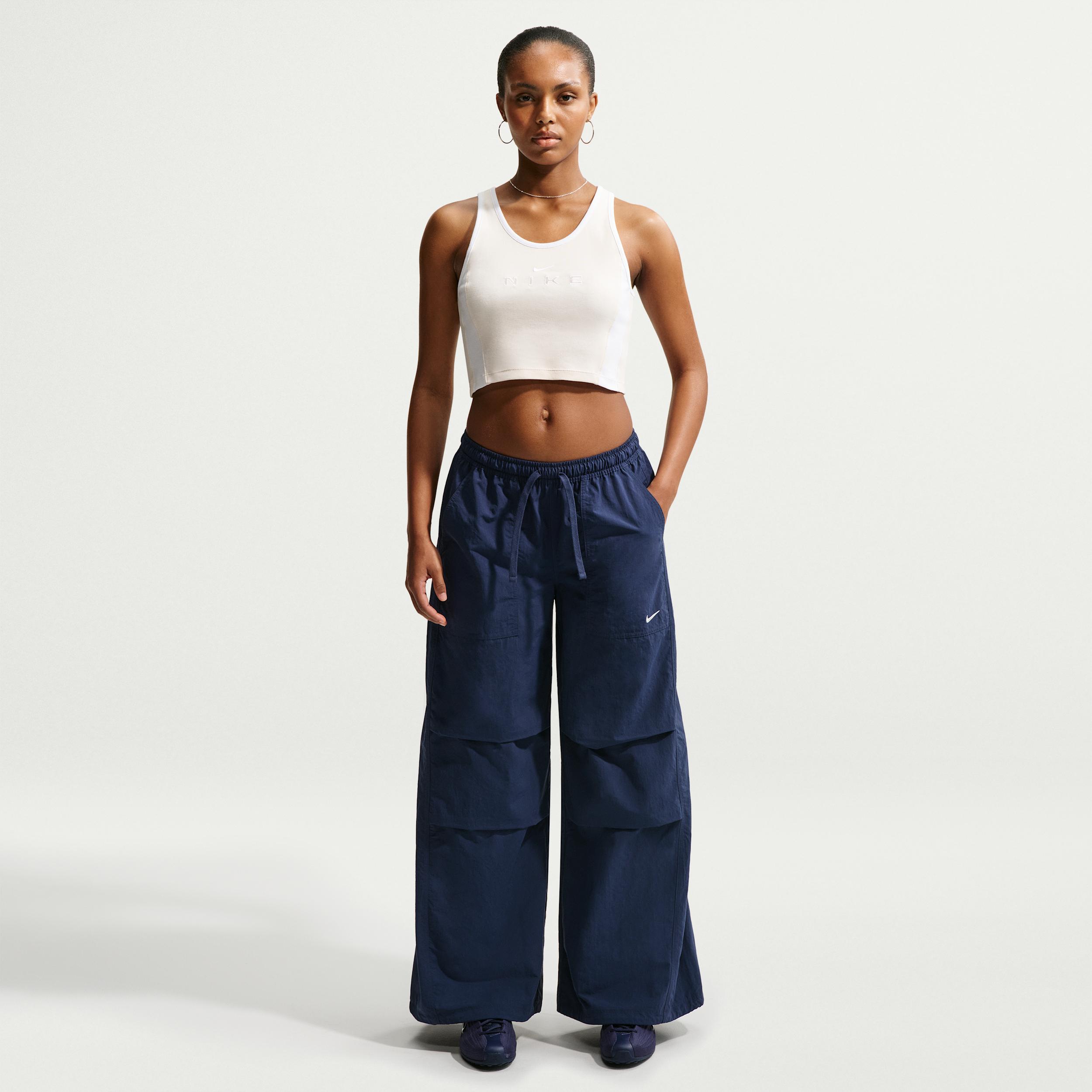 Women's Nike Sportswear Loose Mid-Rise Structured Pants by NIKE