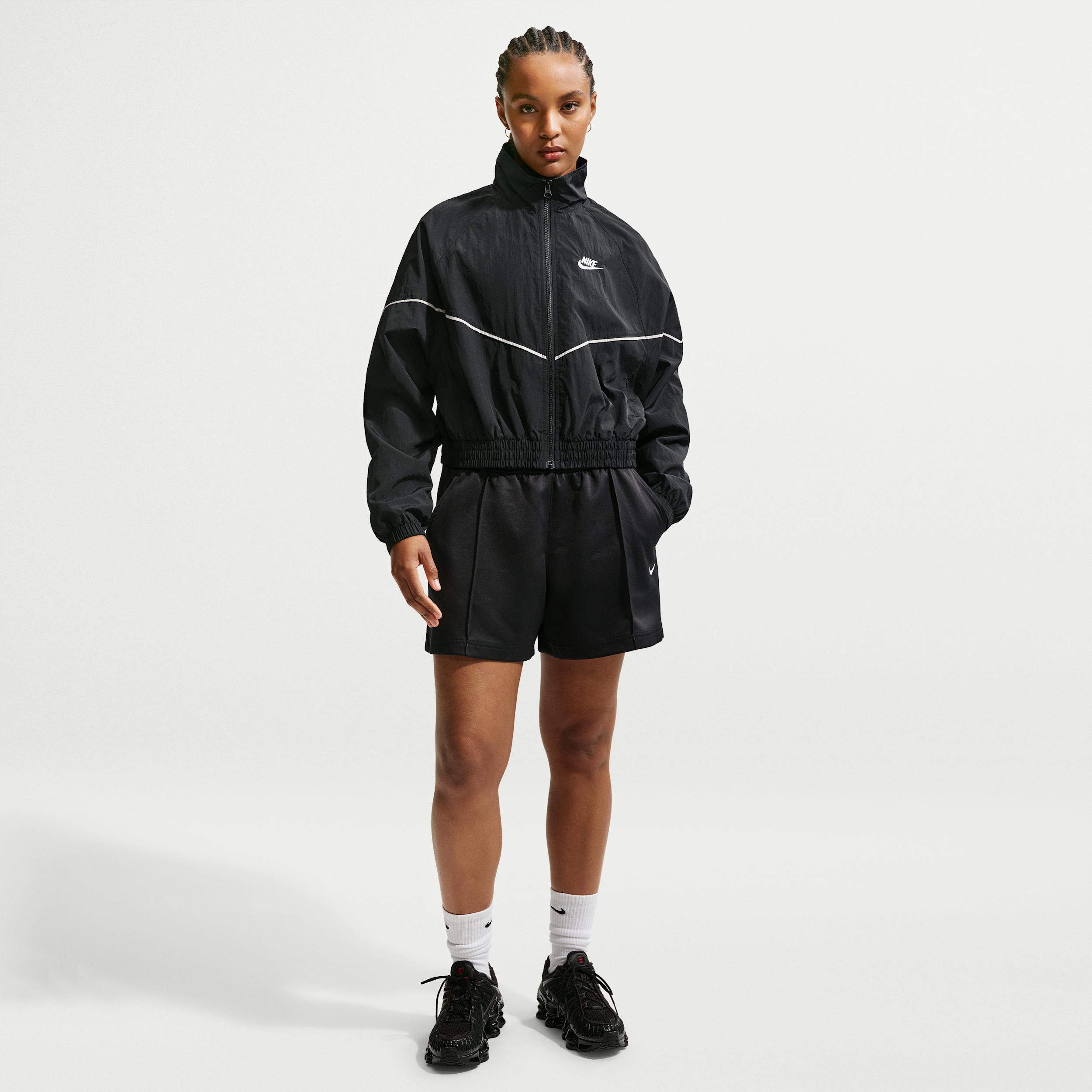 Women's Nike Sportswear Mid-Rise Poly-Knit Track Shorts by NIKE