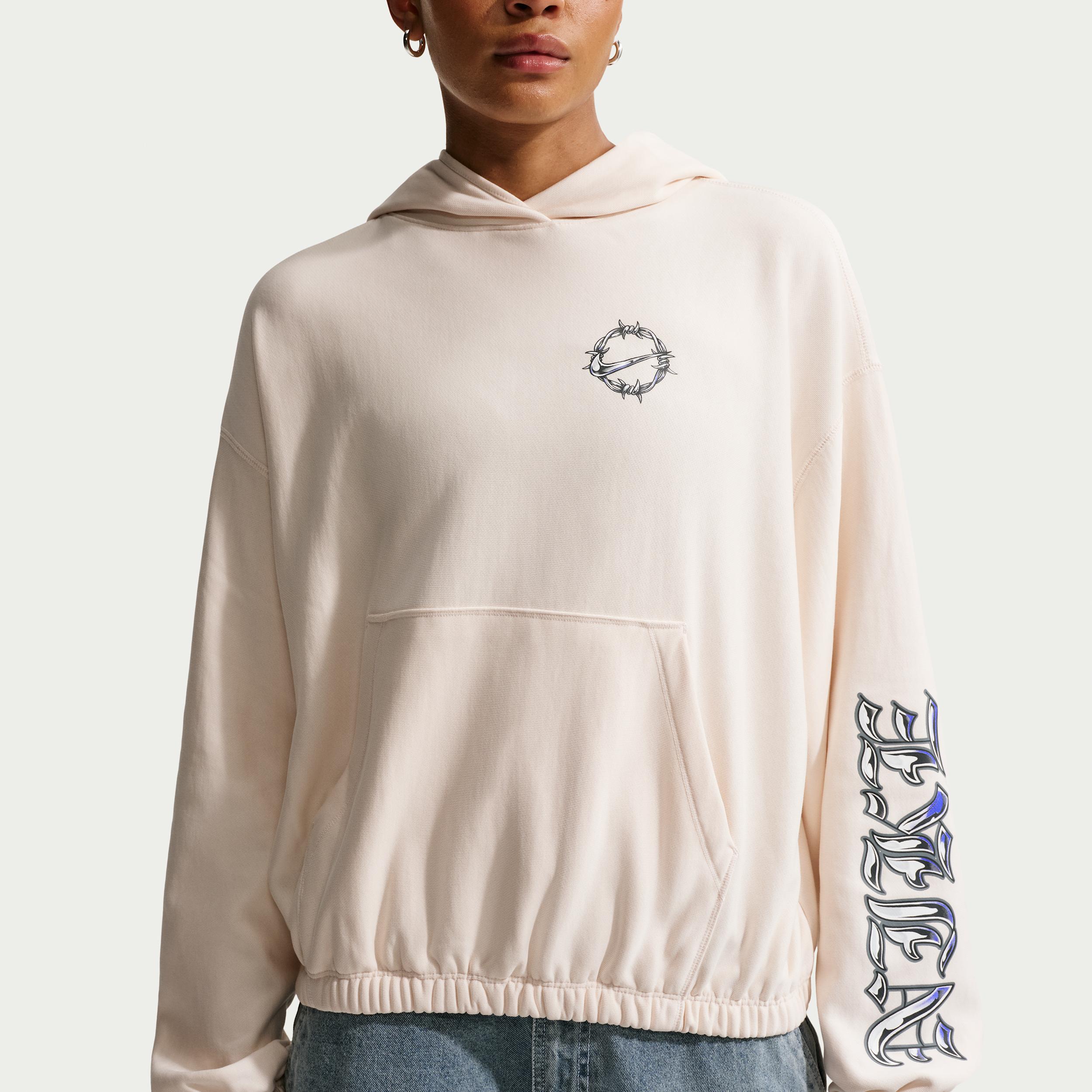 Women's Nike Sportswear Oversized French Terry Graphic Pullover Hoodie by NIKE