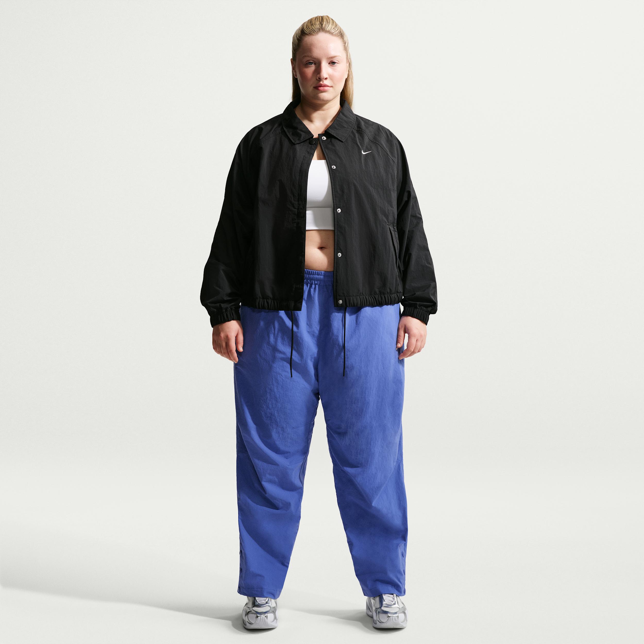 Women's Nike Sportswear Oversized High-Waisted Woven Pants (Plus Size) by NIKE