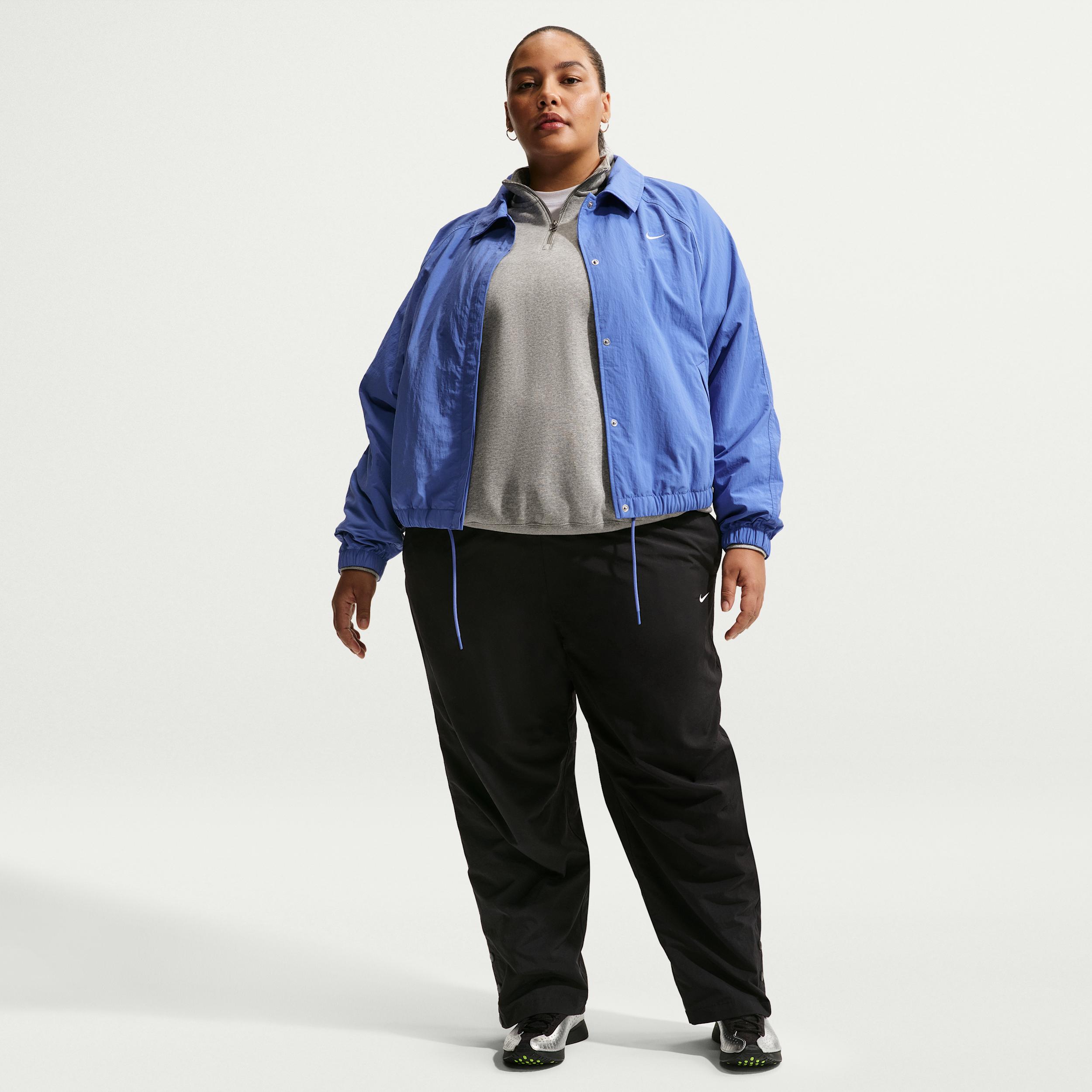 Women's Nike Sportswear Oversized High-Waisted Woven Pants (Plus Size) by NIKE