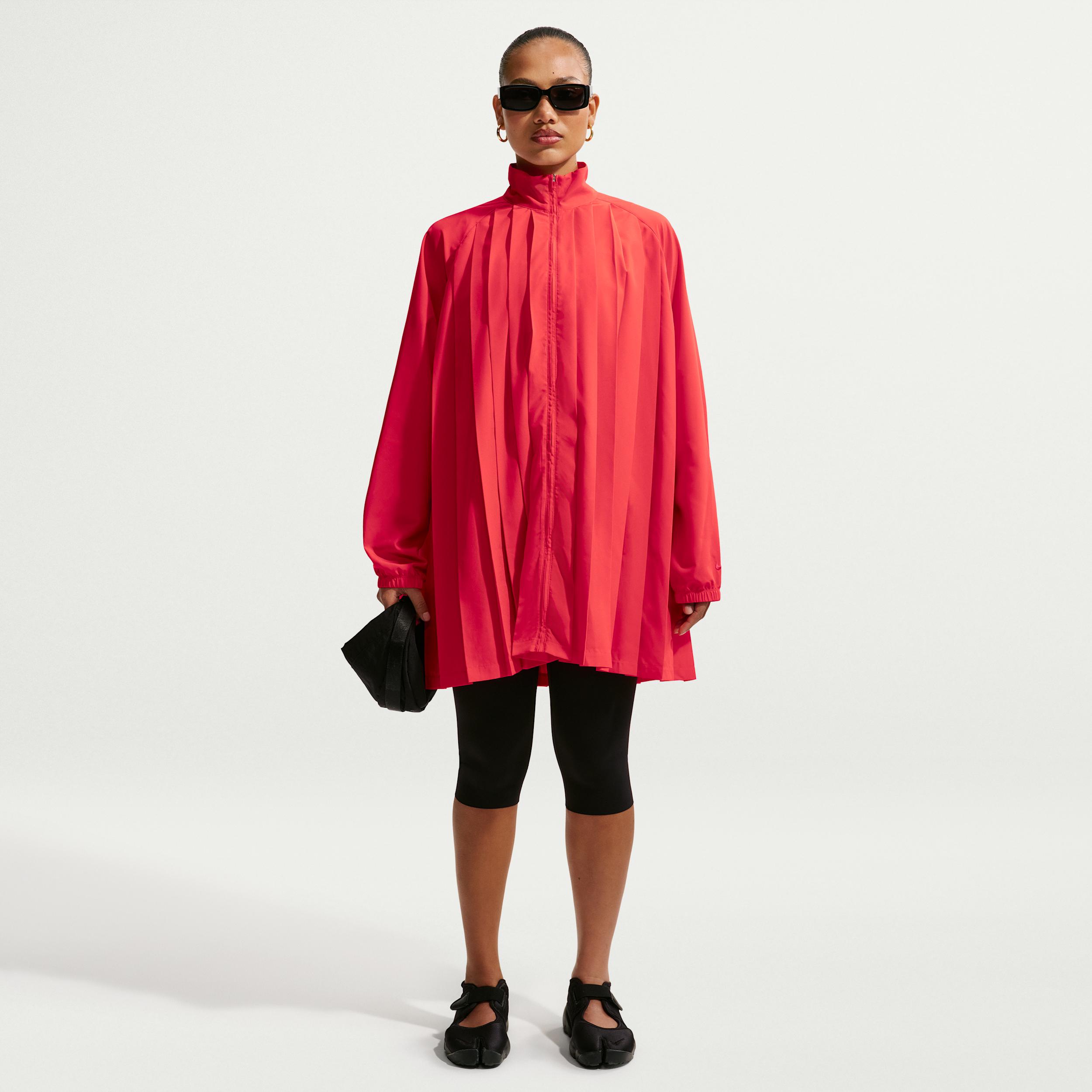 Women's Nike Sportswear Oversized Long-Sleeve Pleated Mini Dress by NIKE