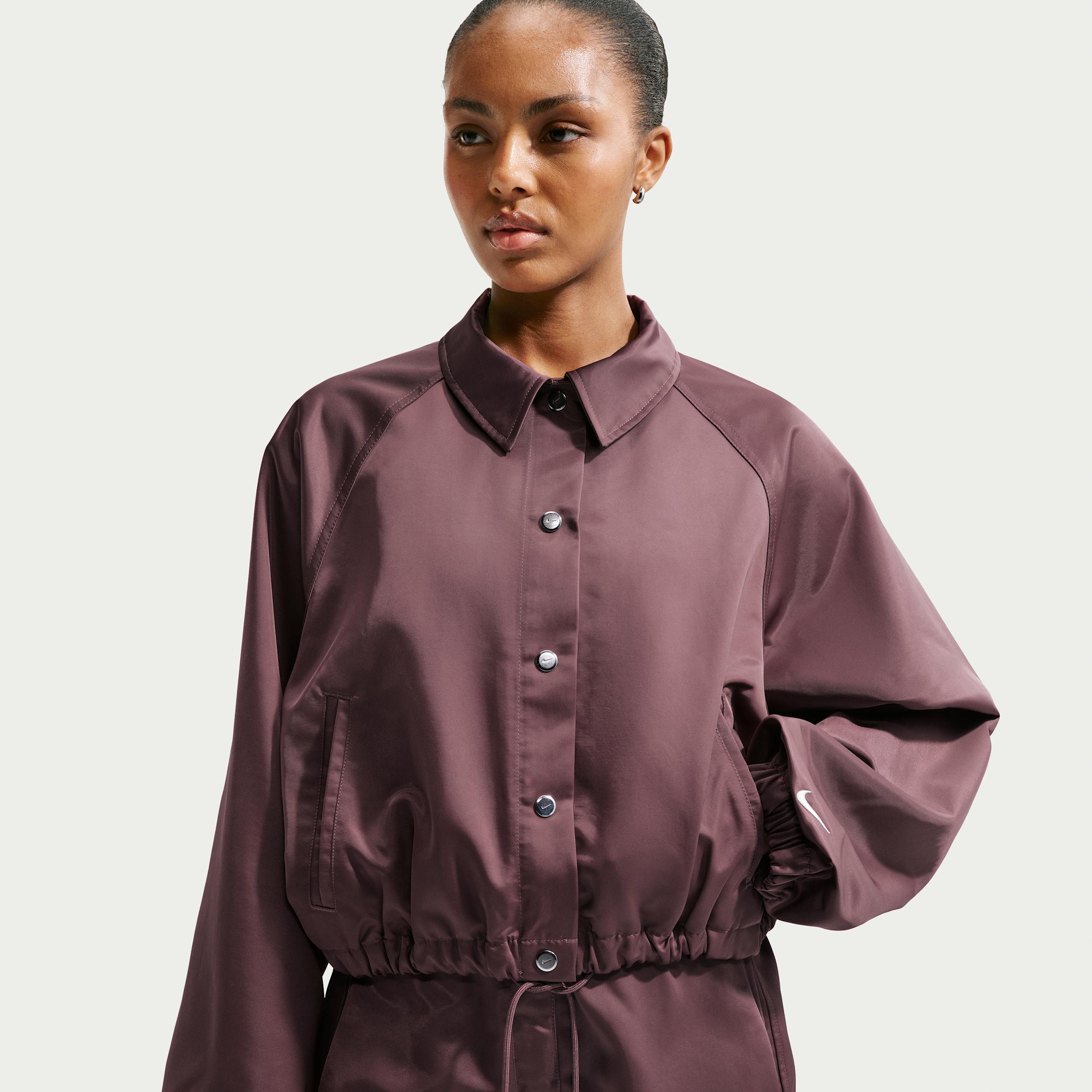 Women's Nike Sportswear Oversized Satin Coaches Jacket by NIKE
