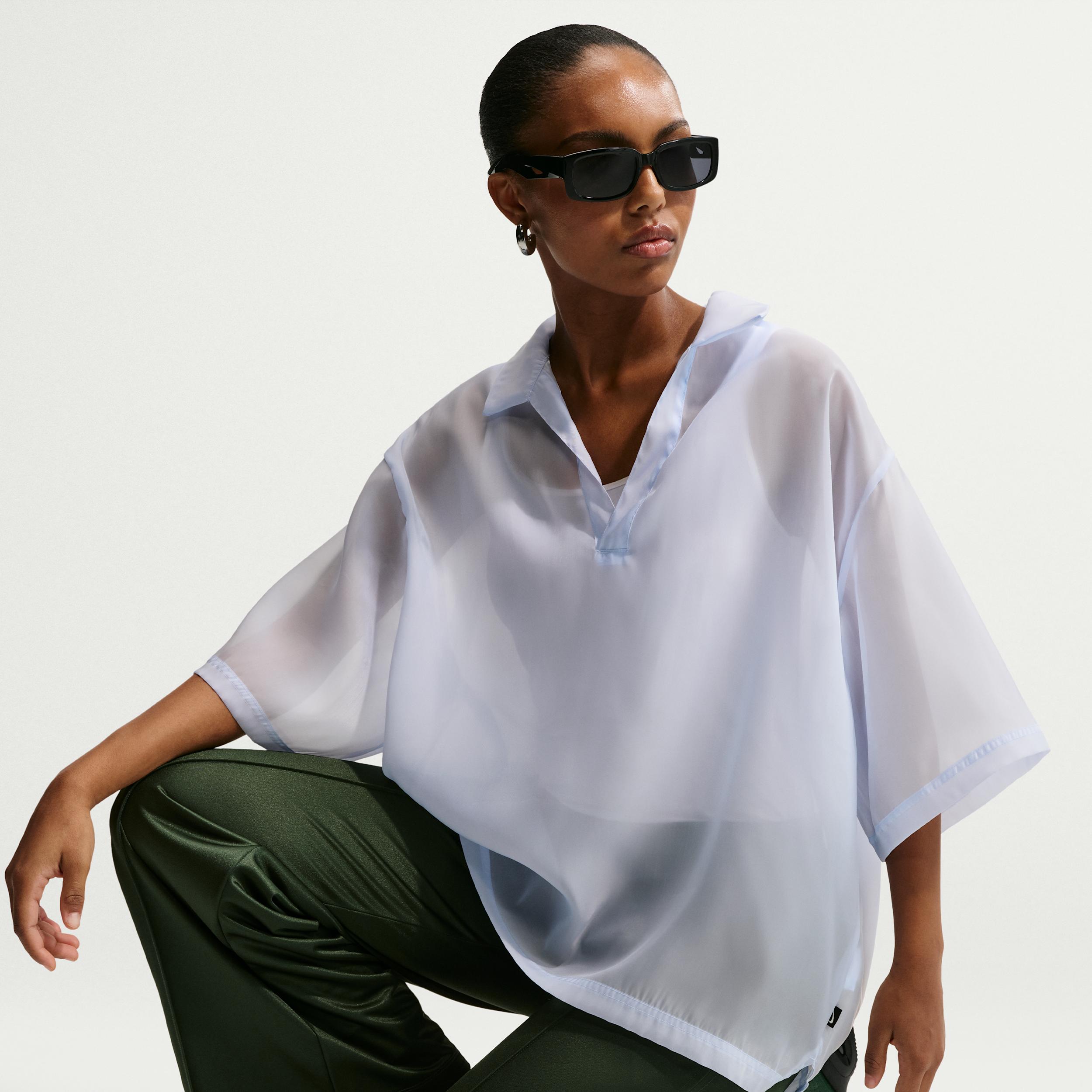 Women's Nike Sportswear Oversized Sheer Top by NIKE