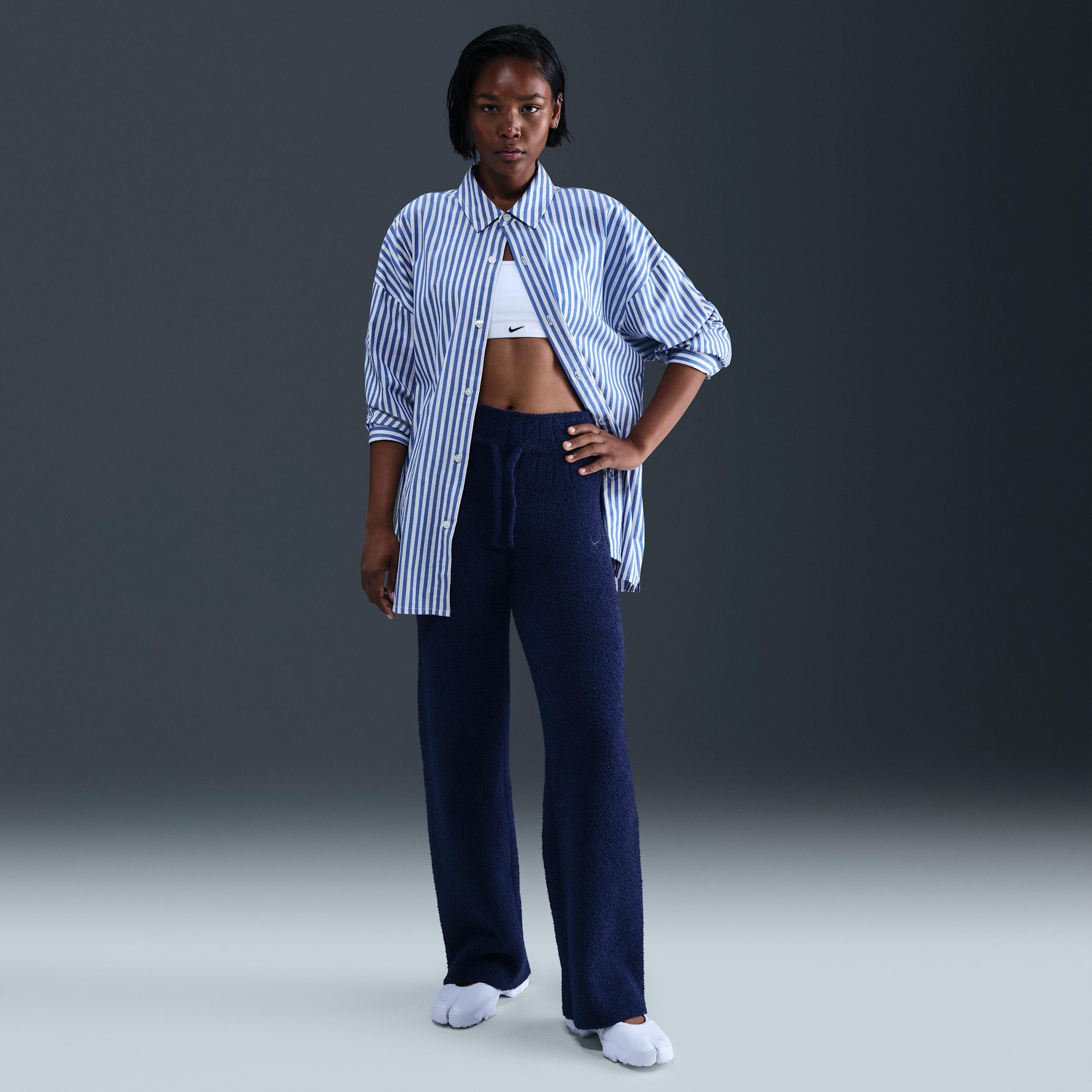 Women's Nike Sportswear Phoenix Cozy BouclÃ© Slim Knit Pants by NIKE