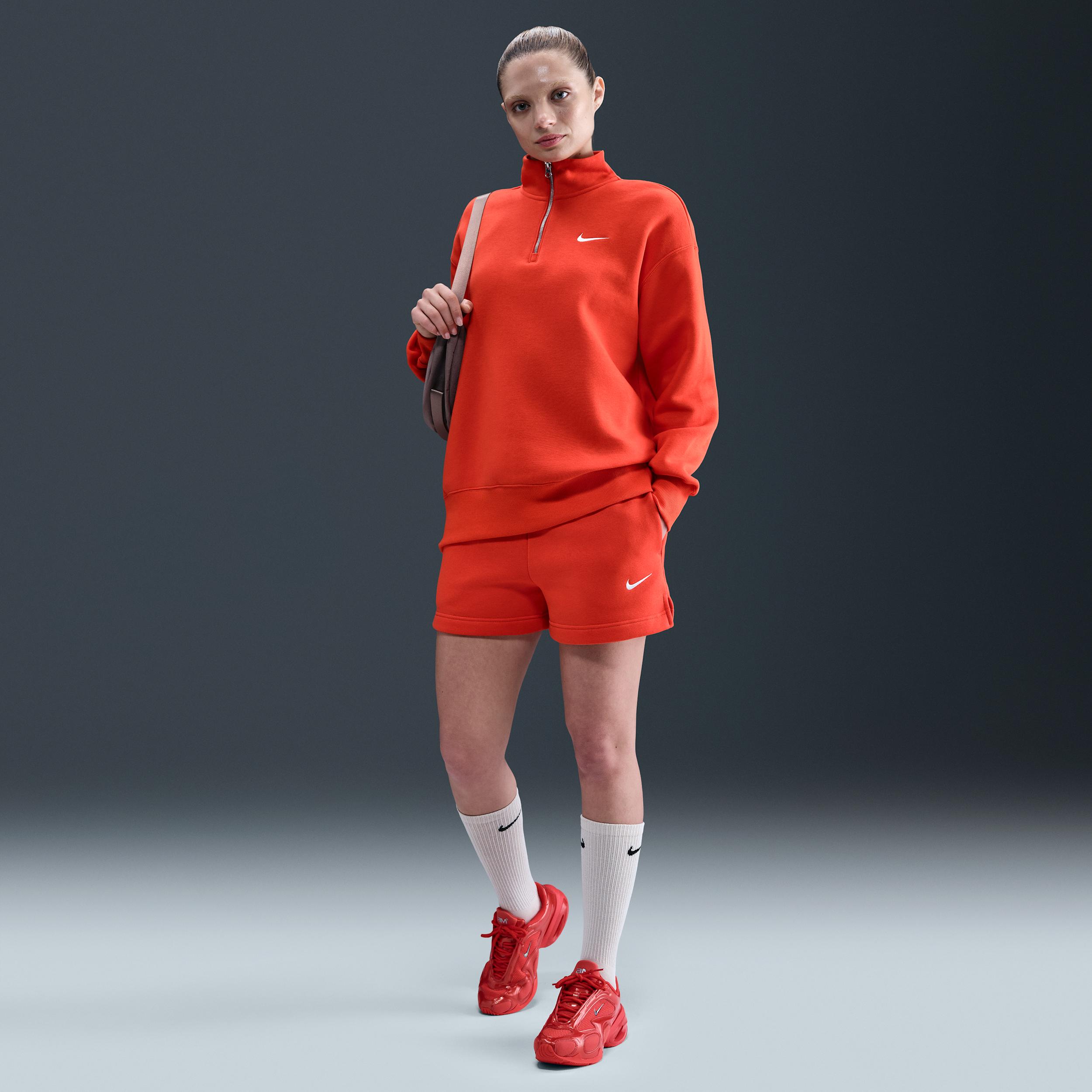 Women's Nike Sportswear Phoenix Fleece Mid-Rise 4" Shorts by NIKE