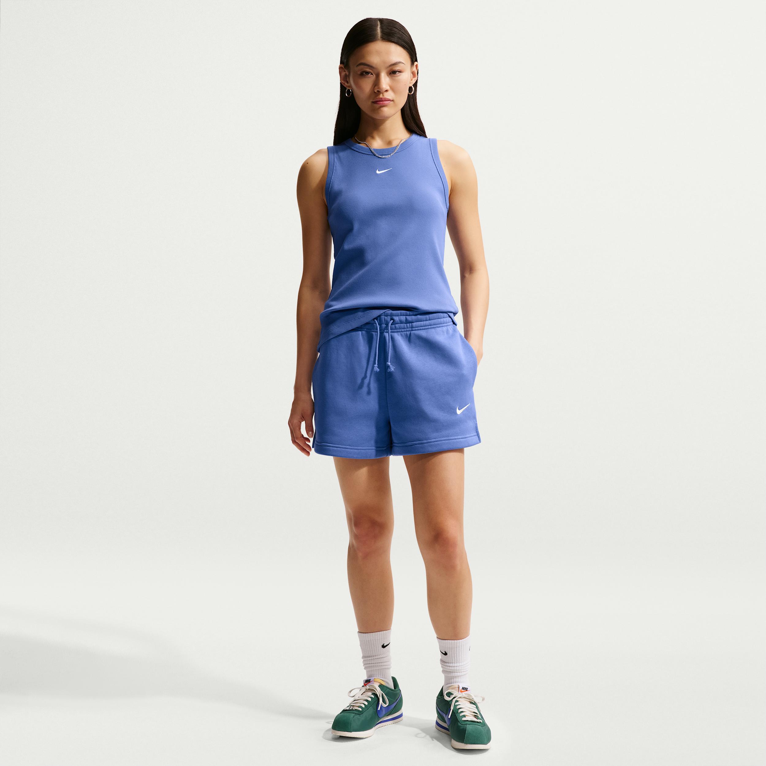 Women's Nike Sportswear Phoenix Fleece Mid-Rise 4" Shorts by NIKE