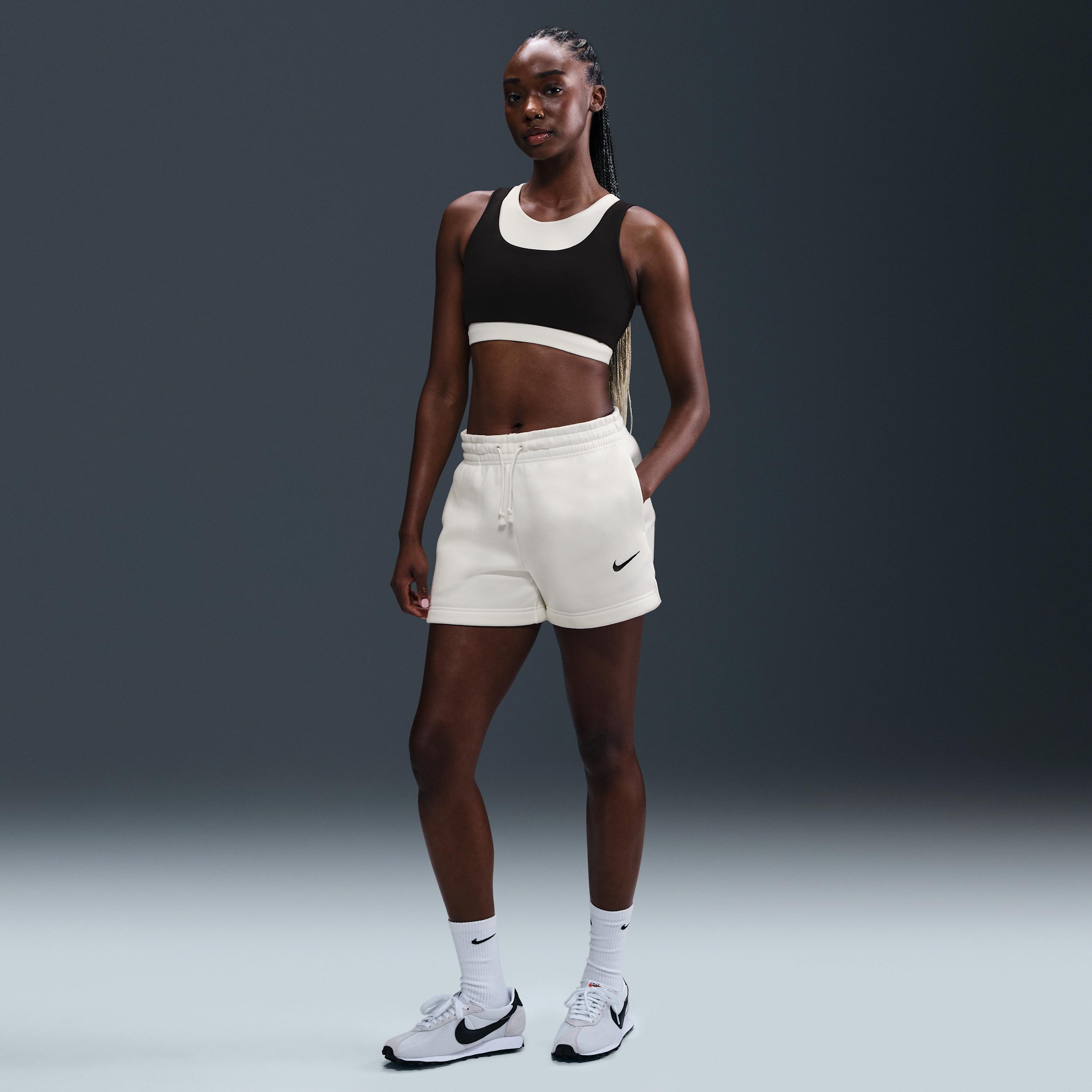 Women's Nike Sportswear Phoenix Fleece Mid-Rise 4" Shorts by NIKE