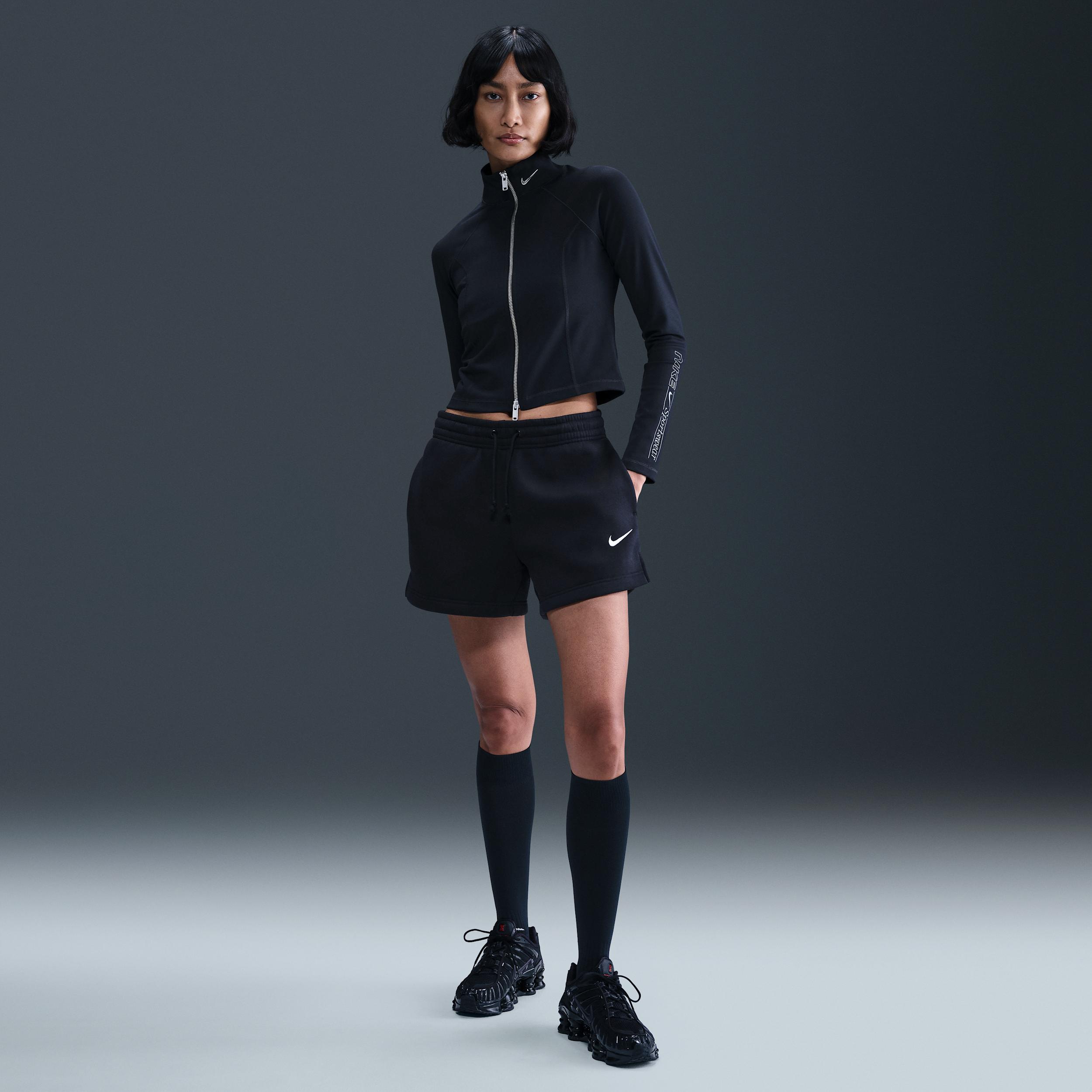 Women's Nike Sportswear Phoenix Fleece Mid-Rise 4" Shorts by NIKE