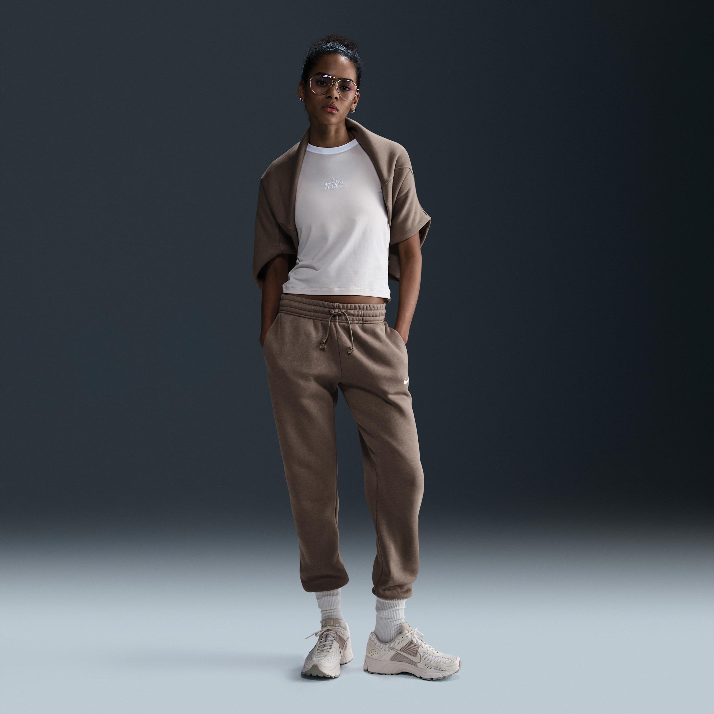 Women's Nike Sportswear Phoenix Fleece Mid-Rise Sweatpants by NIKE