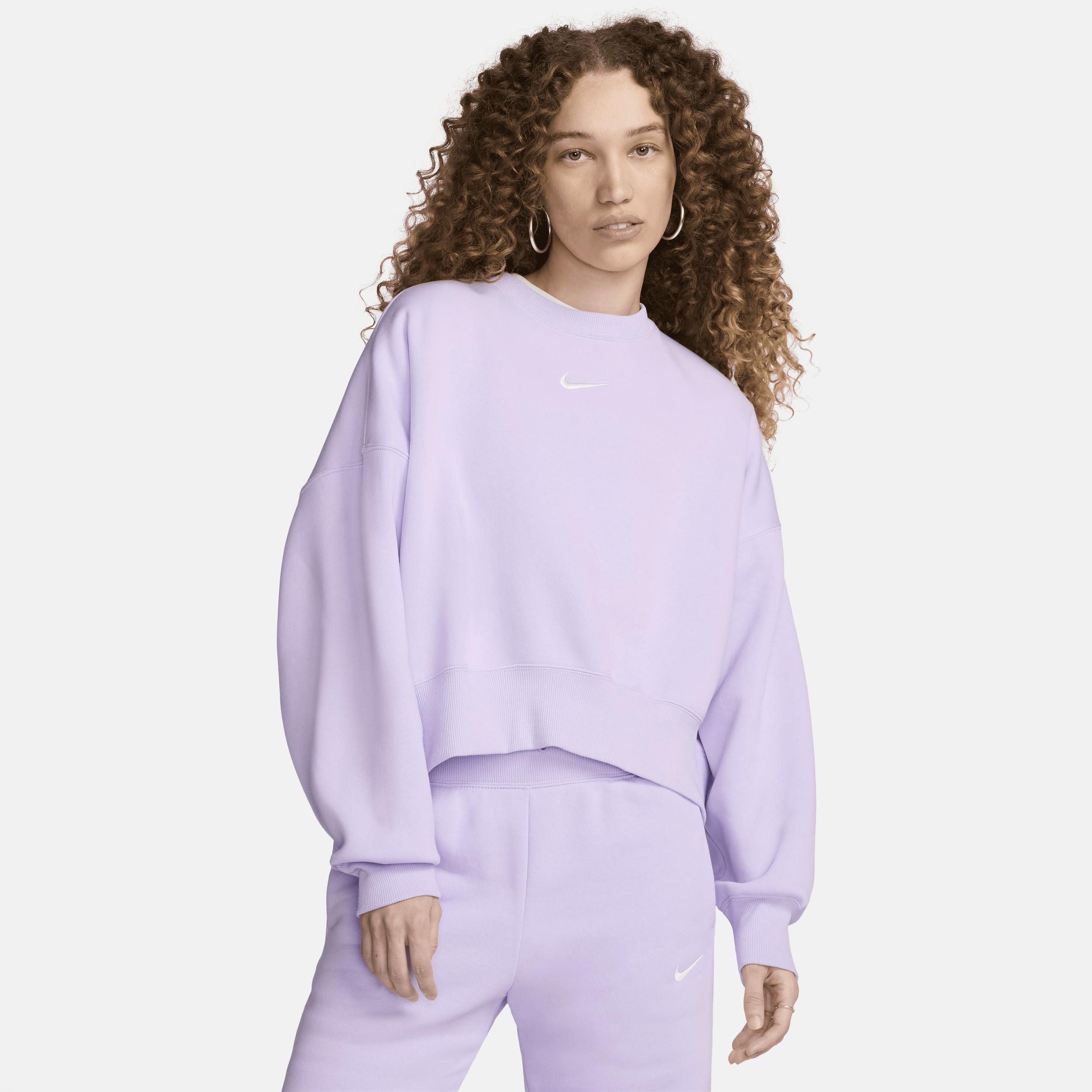 Women's Nike Sportswear Phoenix Fleece Over-Oversized Crew-Neck Sweatshirt by NIKE