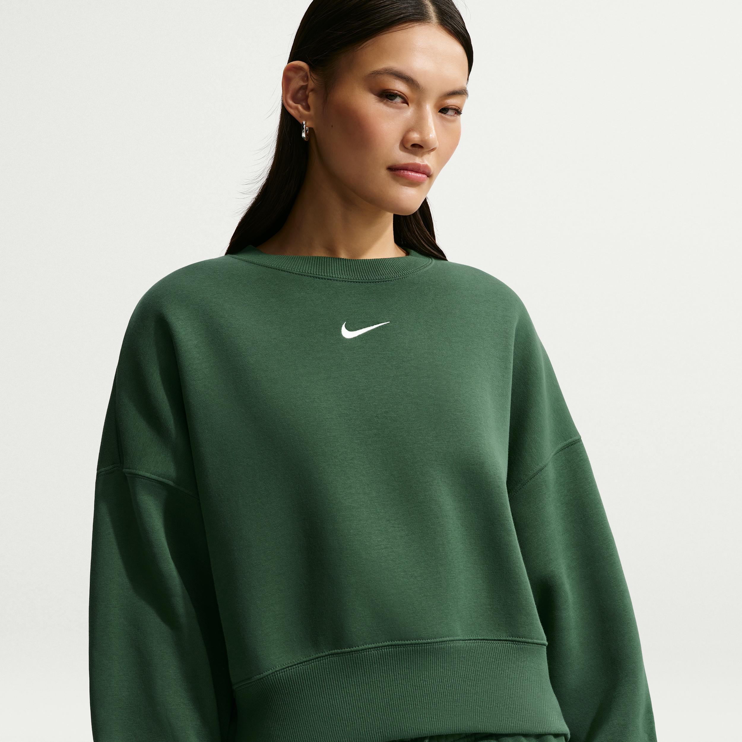 Women's Nike Sportswear Phoenix Fleece Over-Oversized Crew-Neck Sweatshirt by NIKE