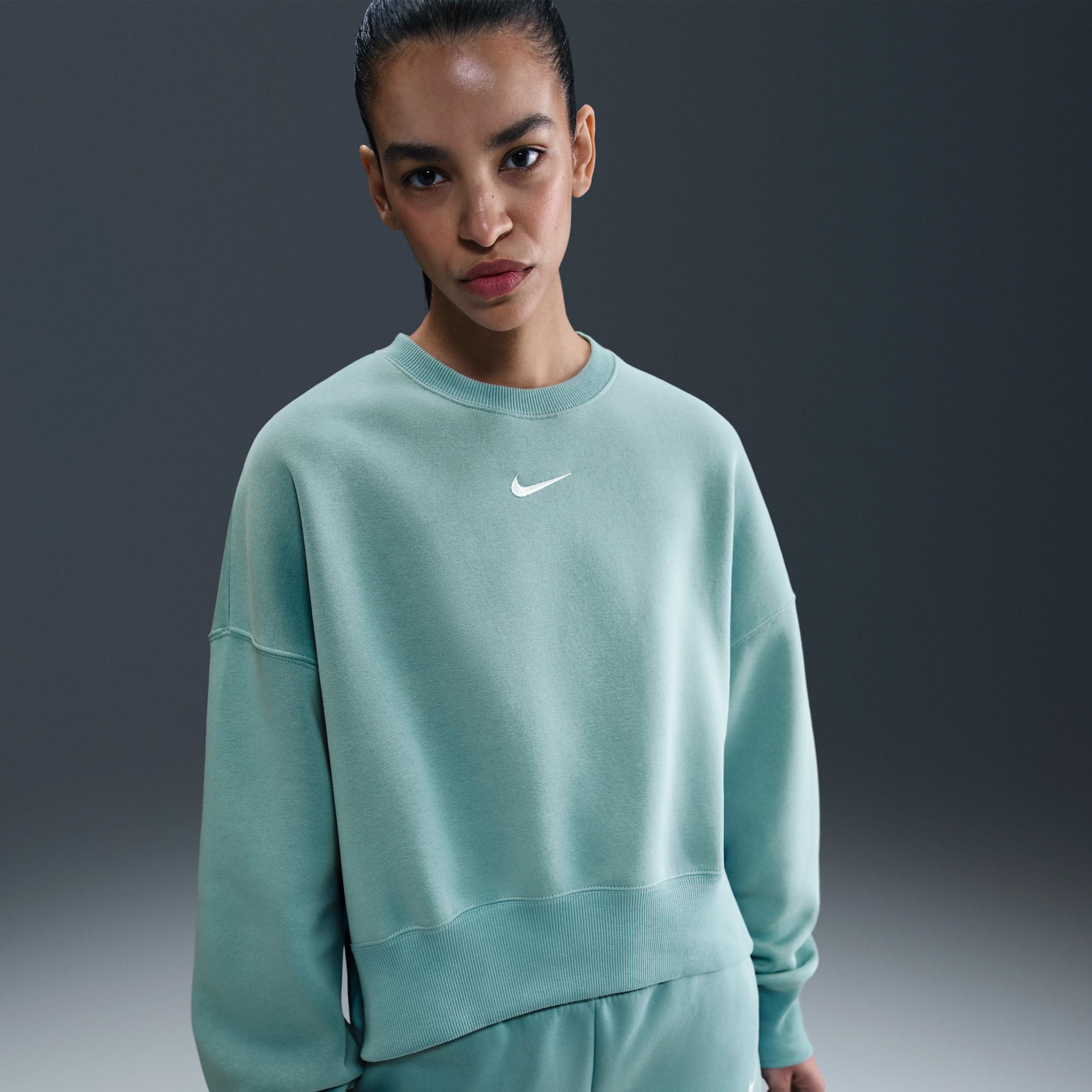 Women's Nike Sportswear Phoenix Fleece Over-Oversized Crew-Neck Sweatshirt by NIKE