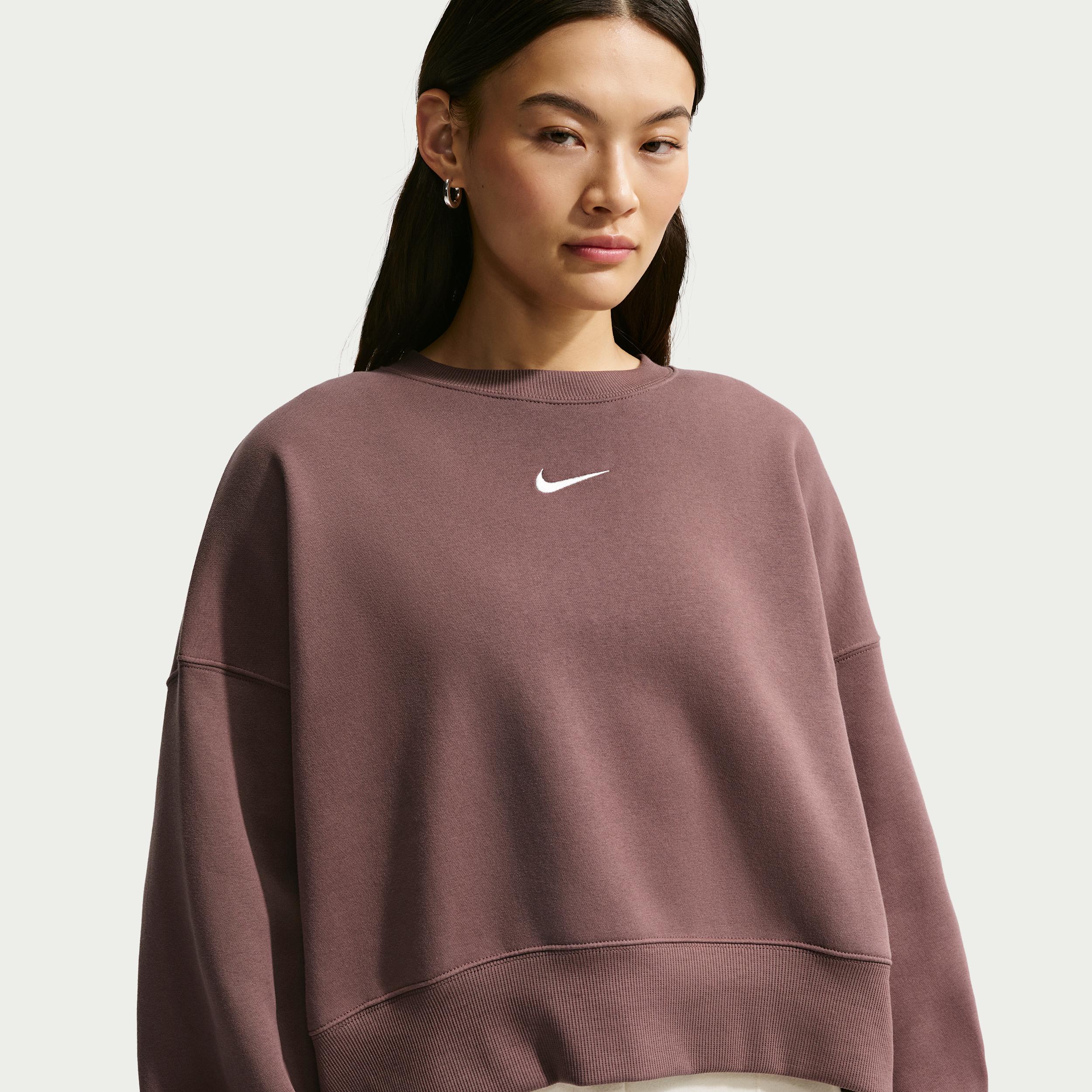 Women's Nike Sportswear Phoenix Fleece Over-Oversized Crew-Neck Sweatshirt by NIKE