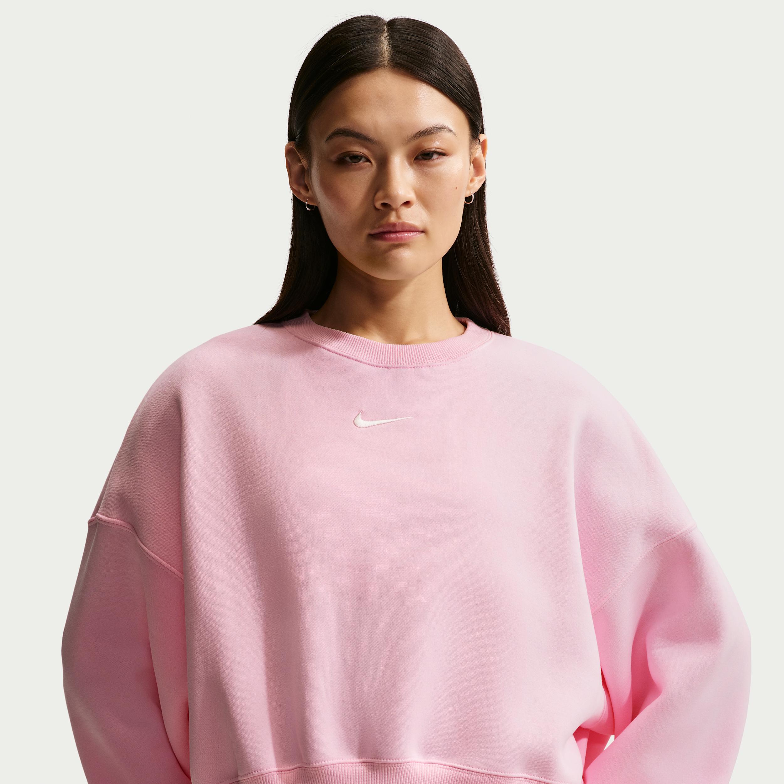 Women's Nike Sportswear Phoenix Fleece Over-Oversized Crew-Neck Sweatshirt by NIKE