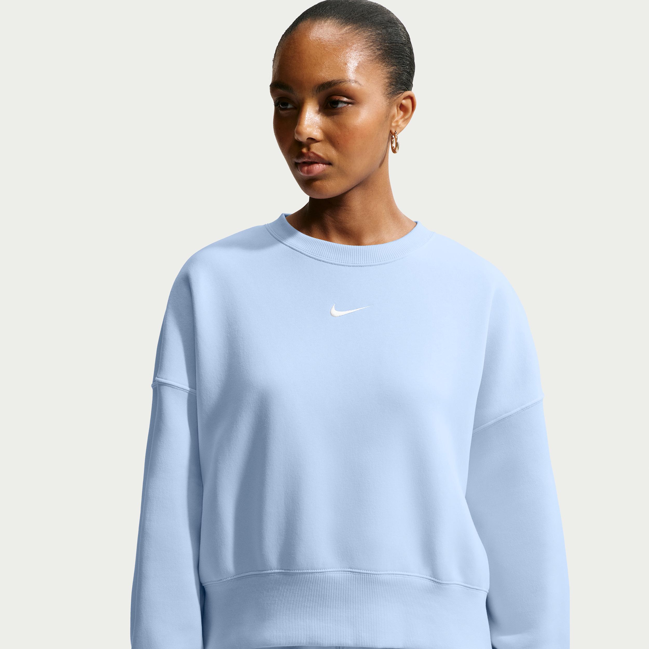 Women's Nike Sportswear Phoenix Fleece Over-Oversized Crew-Neck Sweatshirt by NIKE
