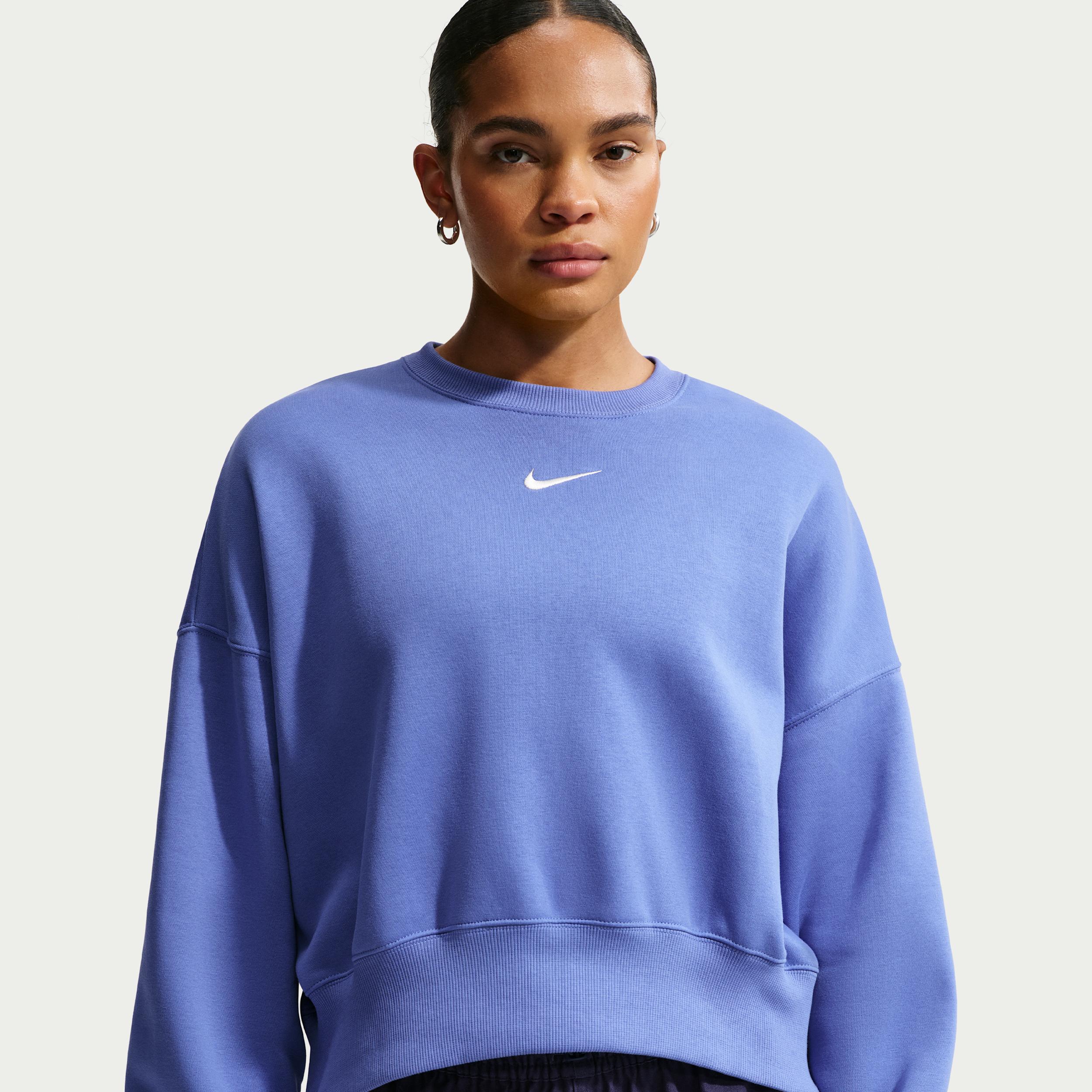 Women's Nike Sportswear Phoenix Fleece Over-Oversized Crew-Neck Sweatshirt by NIKE