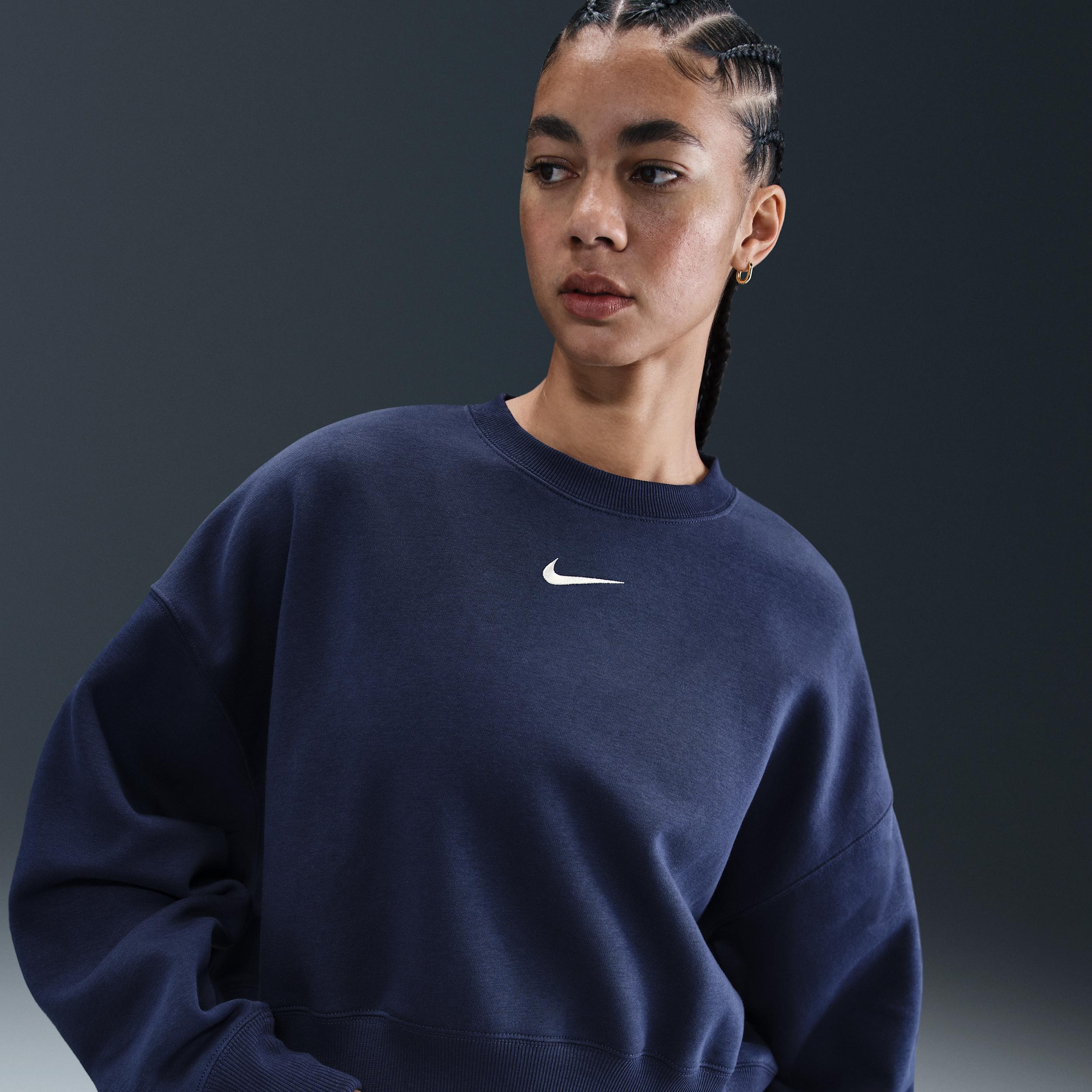 Women's Nike Sportswear Phoenix Fleece Over-Oversized Crew-Neck Sweatshirt by NIKE