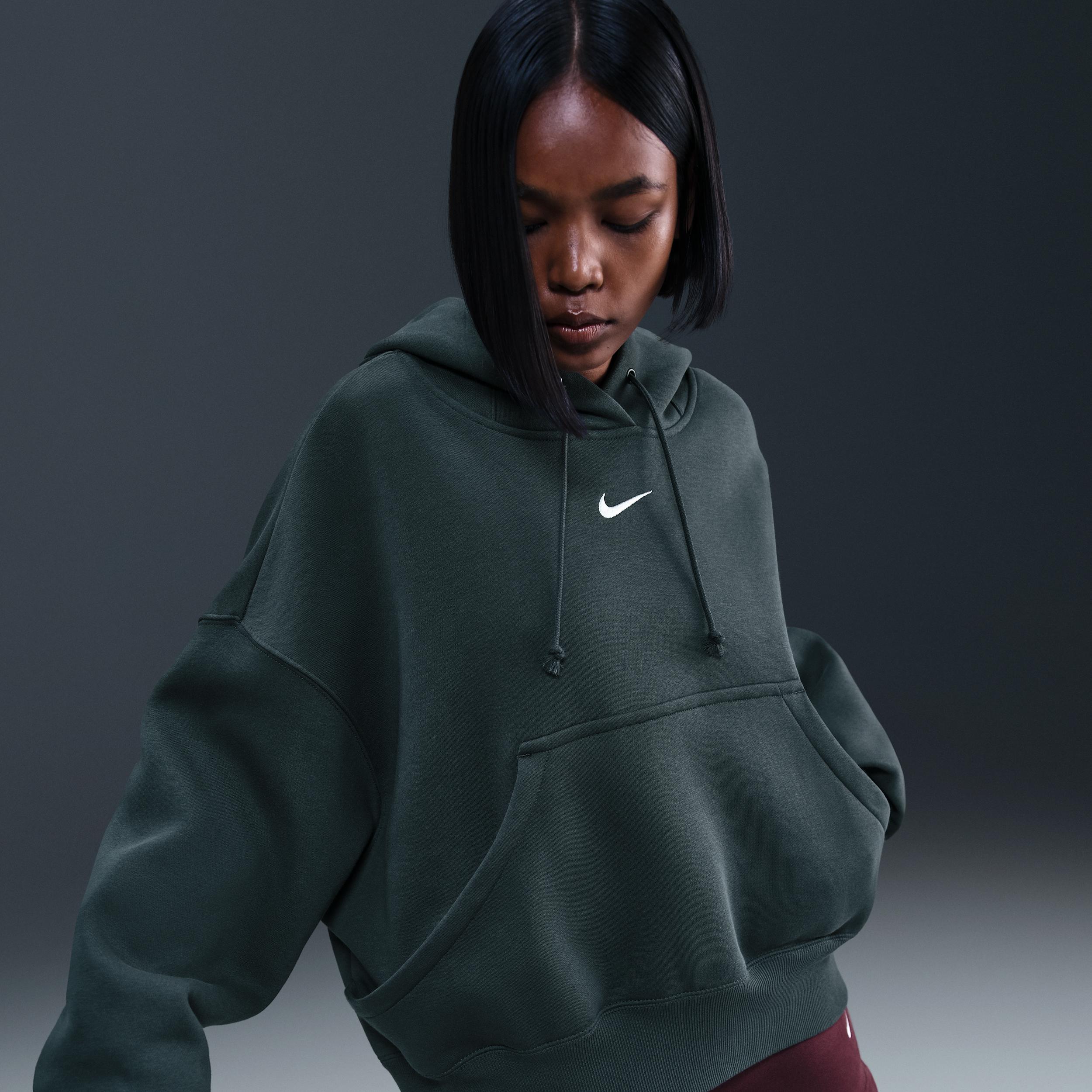 Women's Nike Sportswear Phoenix Fleece Over-Oversized Pullover Hoodie by NIKE Women's Nike Sportswear Phoenix Fleece Over-Oversized Pullover Hoodie by NIKE