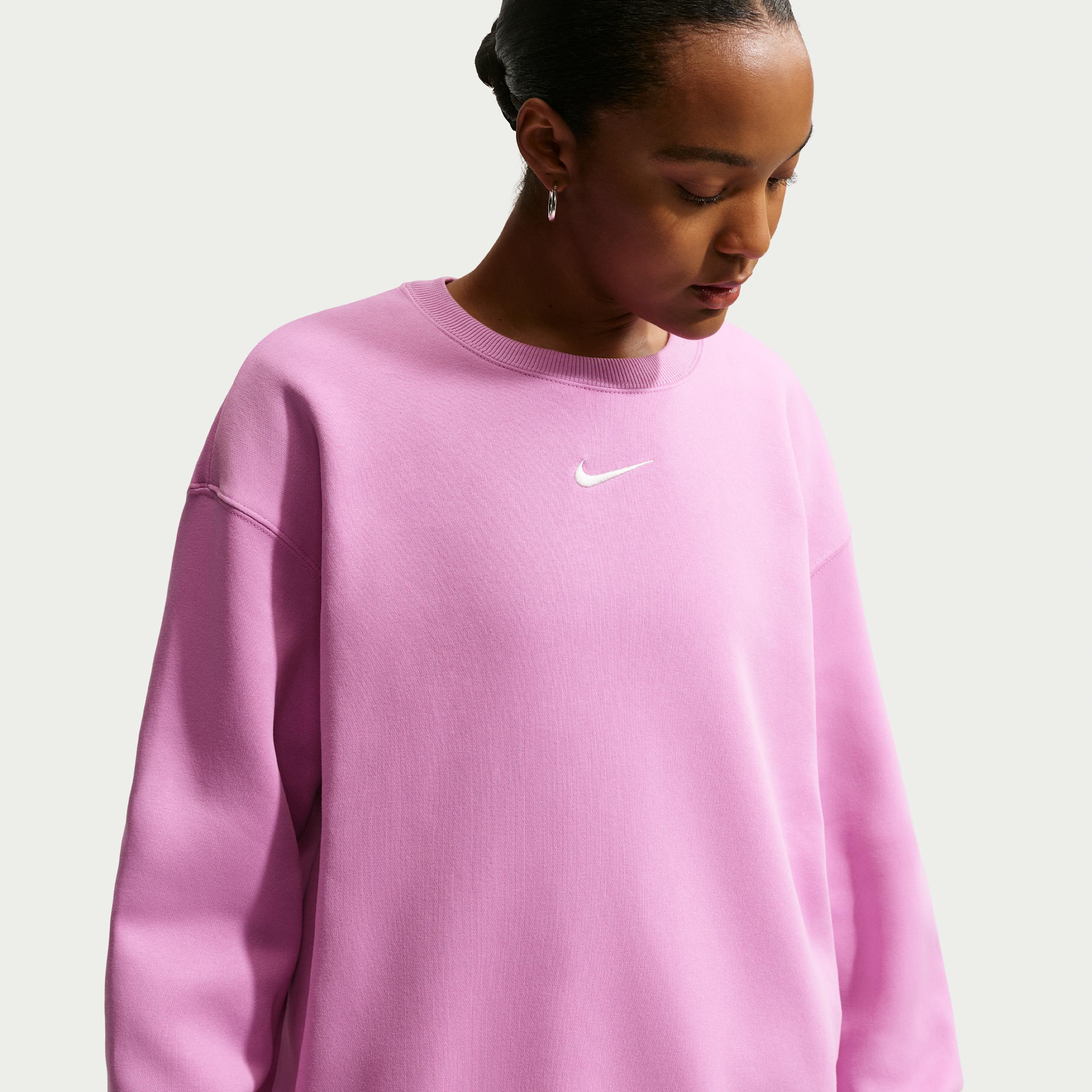Women's Nike Sportswear Phoenix Fleece Oversized Crew-Neck Sweatshirt by NIKE