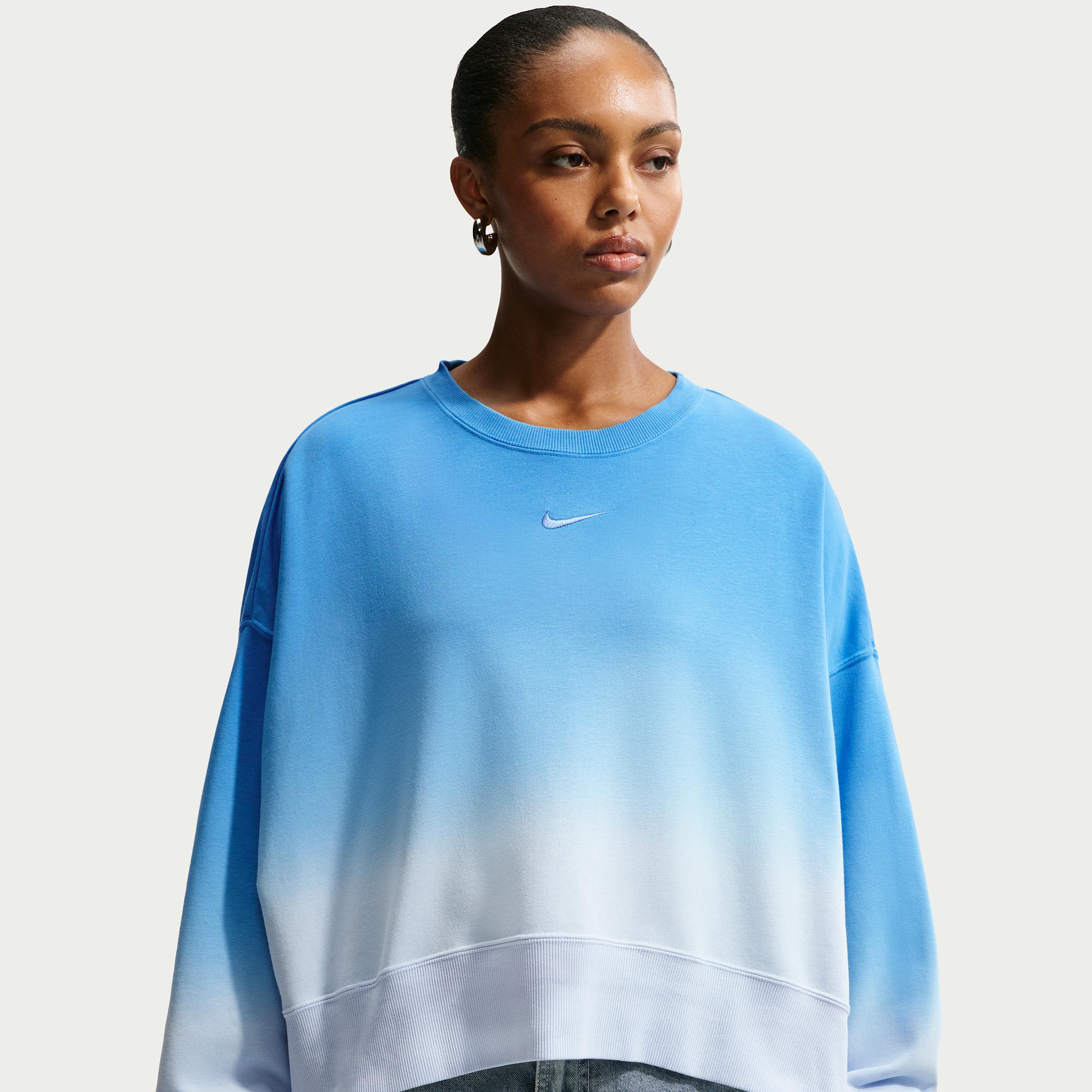 Women's Nike Sportswear Phoenix Fleece Oversized Crew-Neck Sweatshirt by NIKE