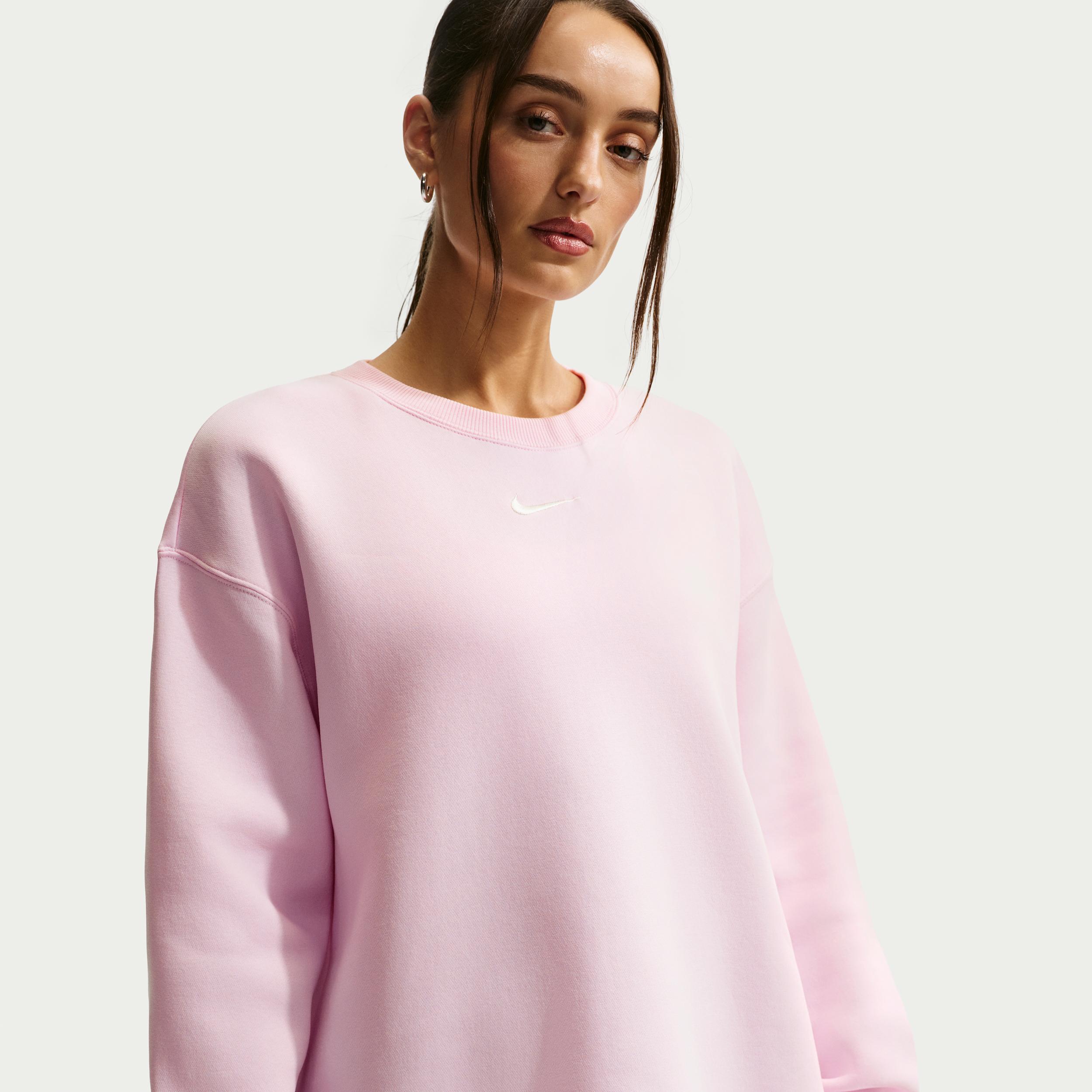 Women's Nike Sportswear Phoenix Fleece Oversized Crew-Neck Sweatshirt by NIKE