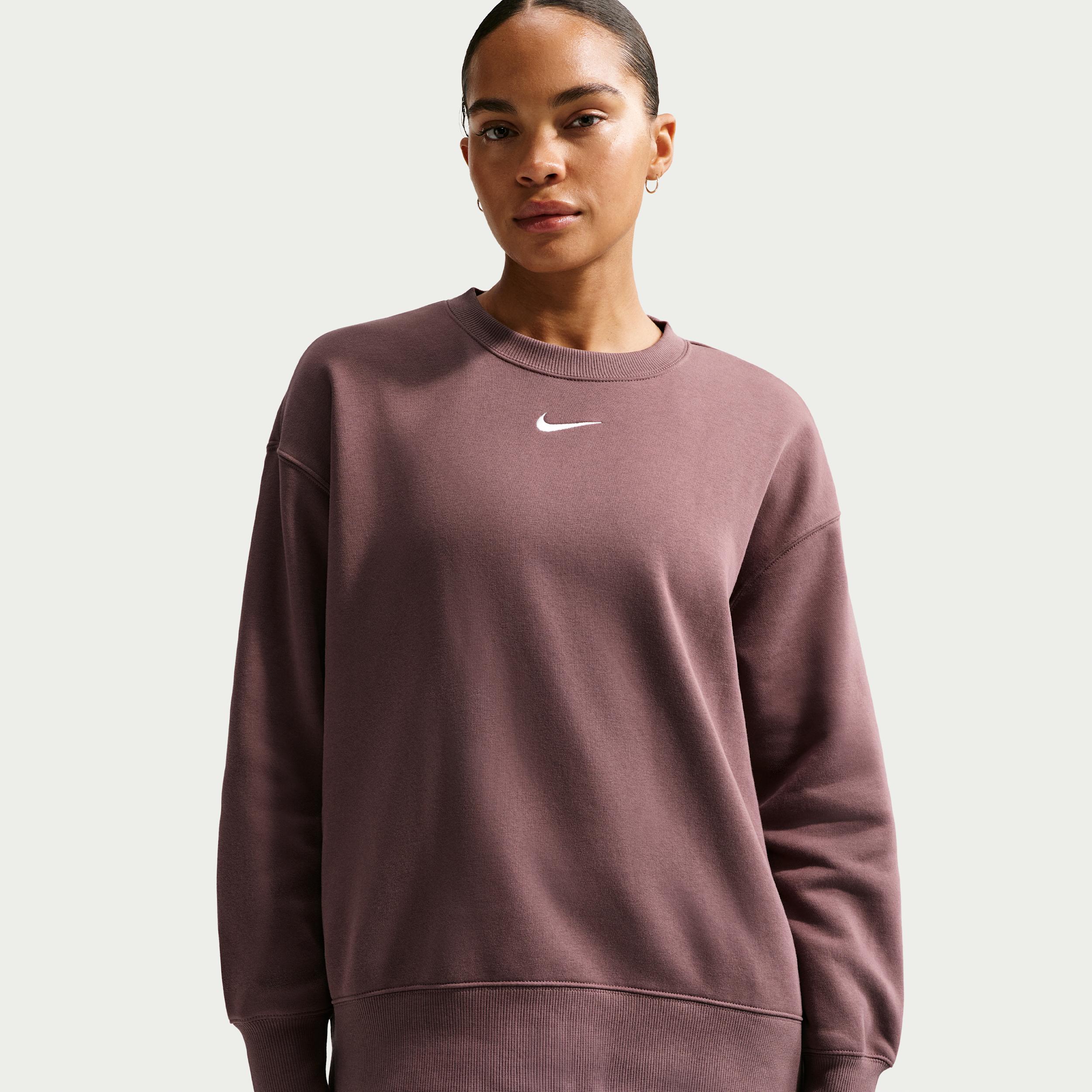 Women's Nike Sportswear Phoenix Fleece Oversized Crew-Neck Sweatshirt by NIKE
