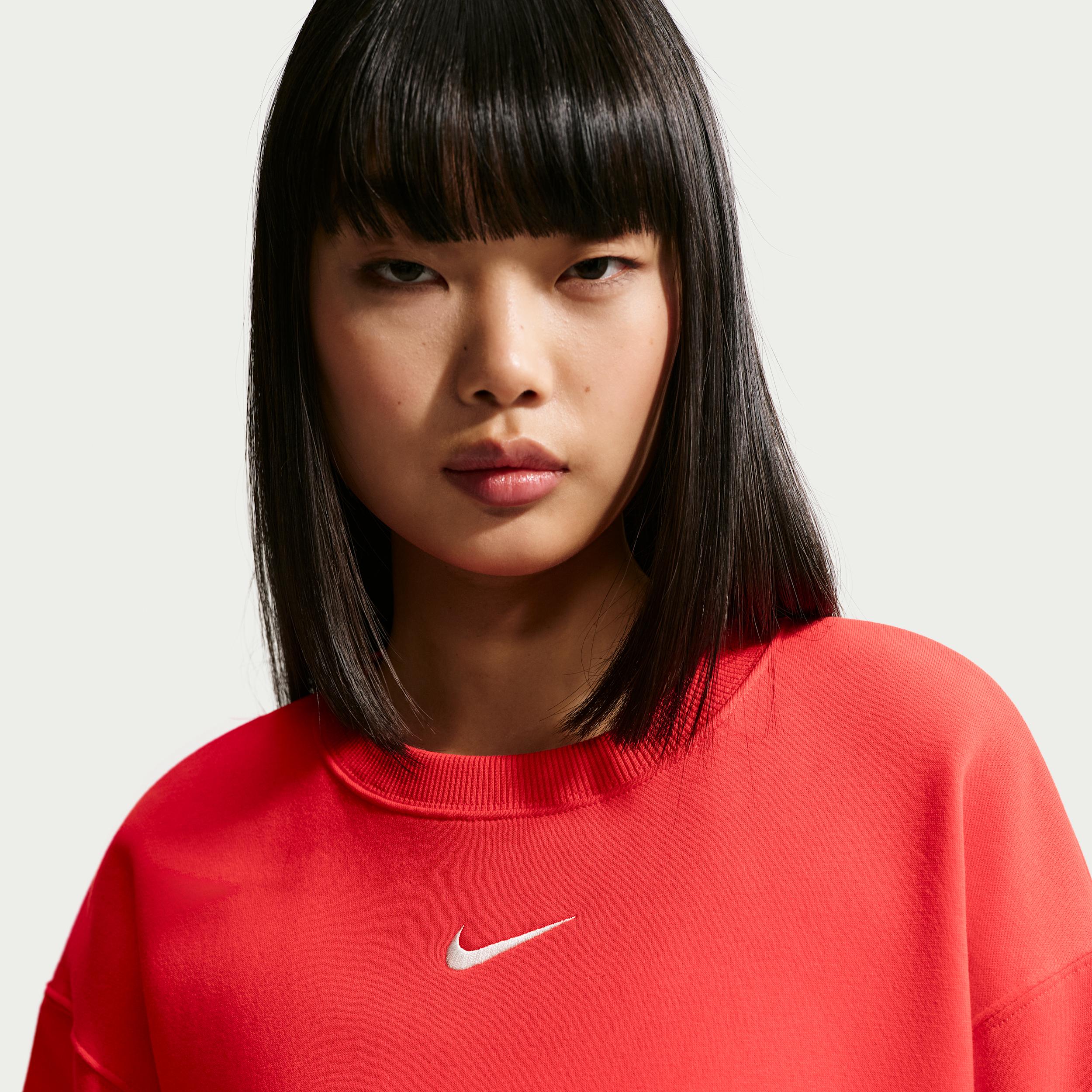 Women's Nike Sportswear Phoenix Fleece Oversized Crew-Neck Sweatshirt by NIKE