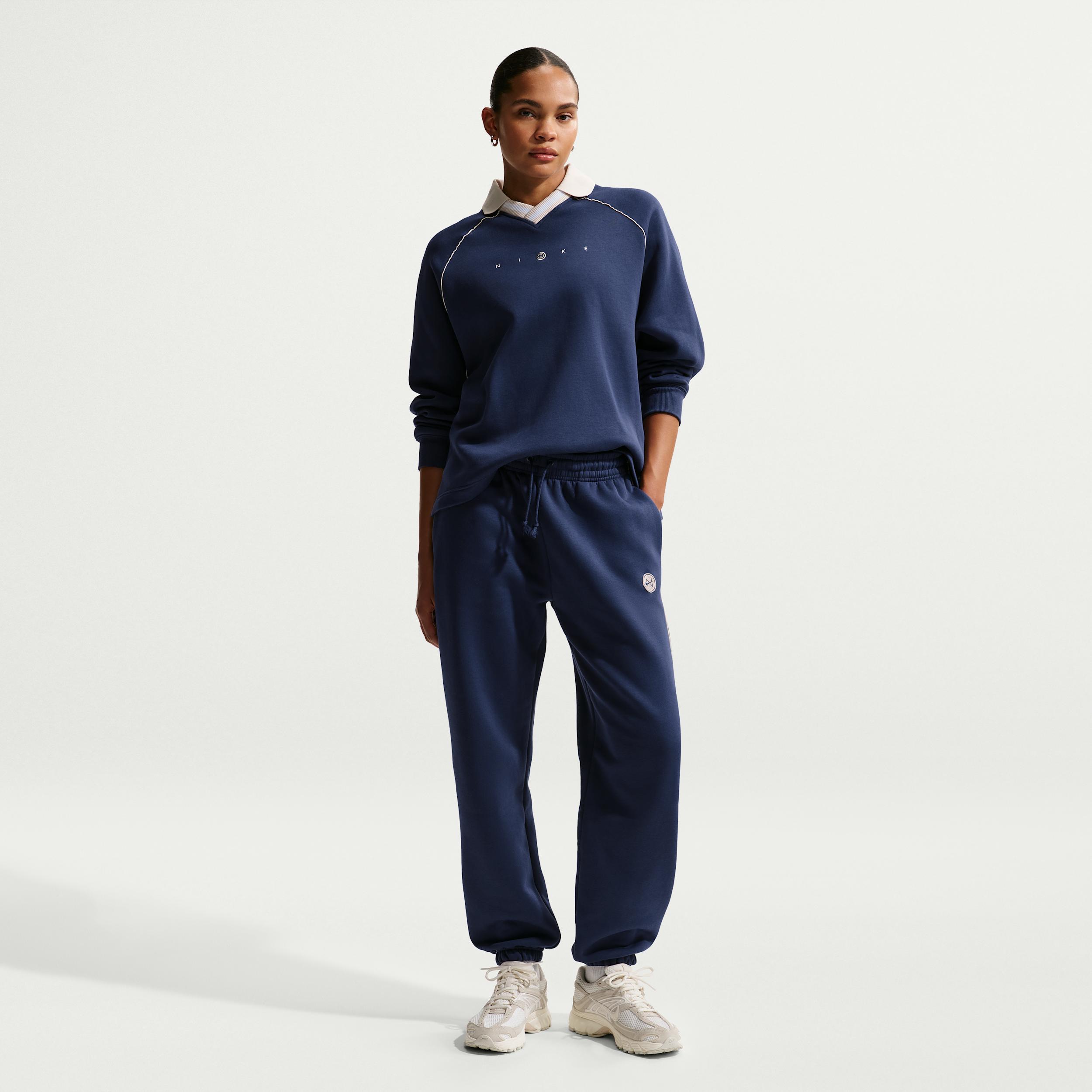Women's Nike Sportswear Phoenix Fleece Oversized High-Waisted Graphic Pants by NIKE