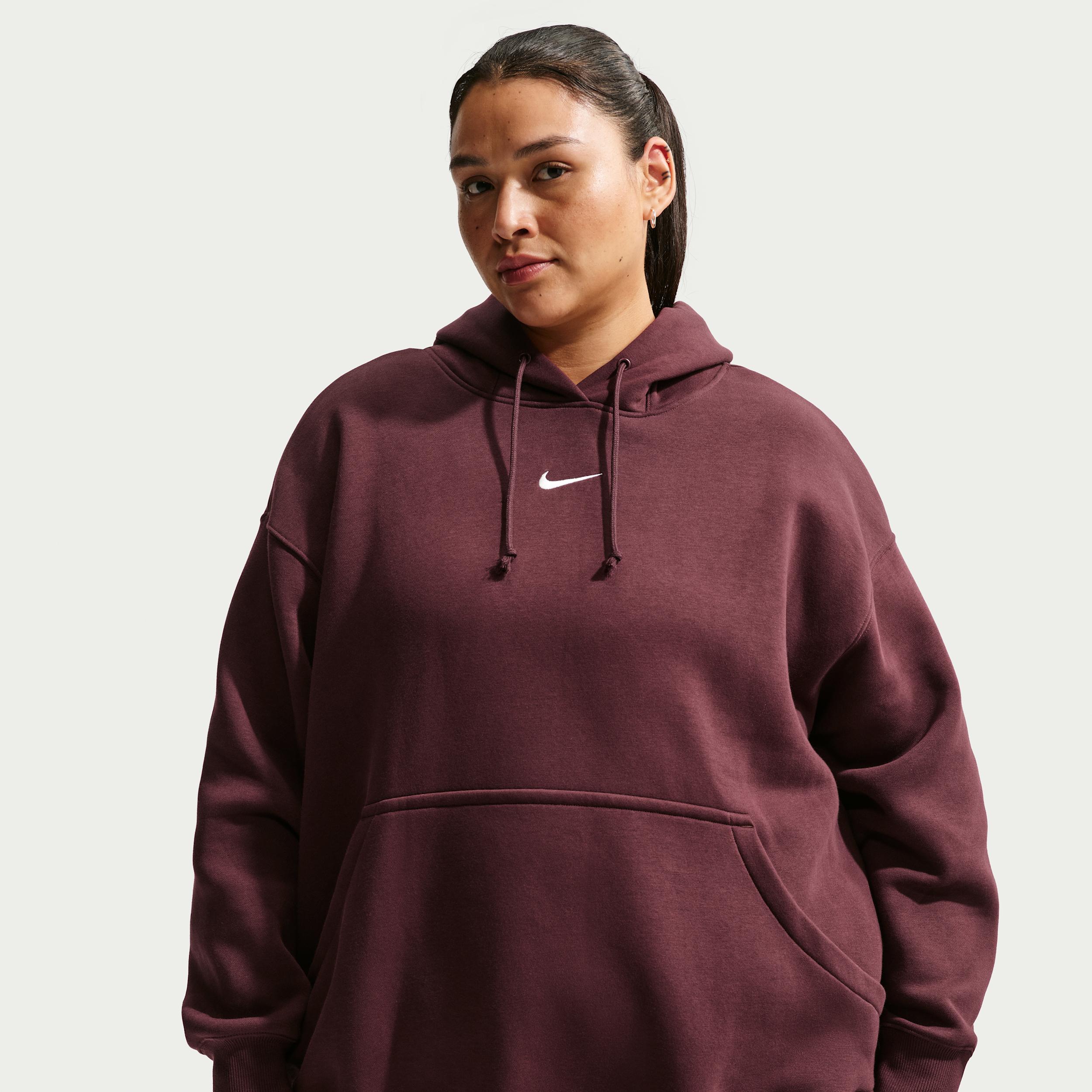 Women's Nike Sportswear Phoenix Fleece Oversized Pullover Hoodie (Plus Size) by NIKE
