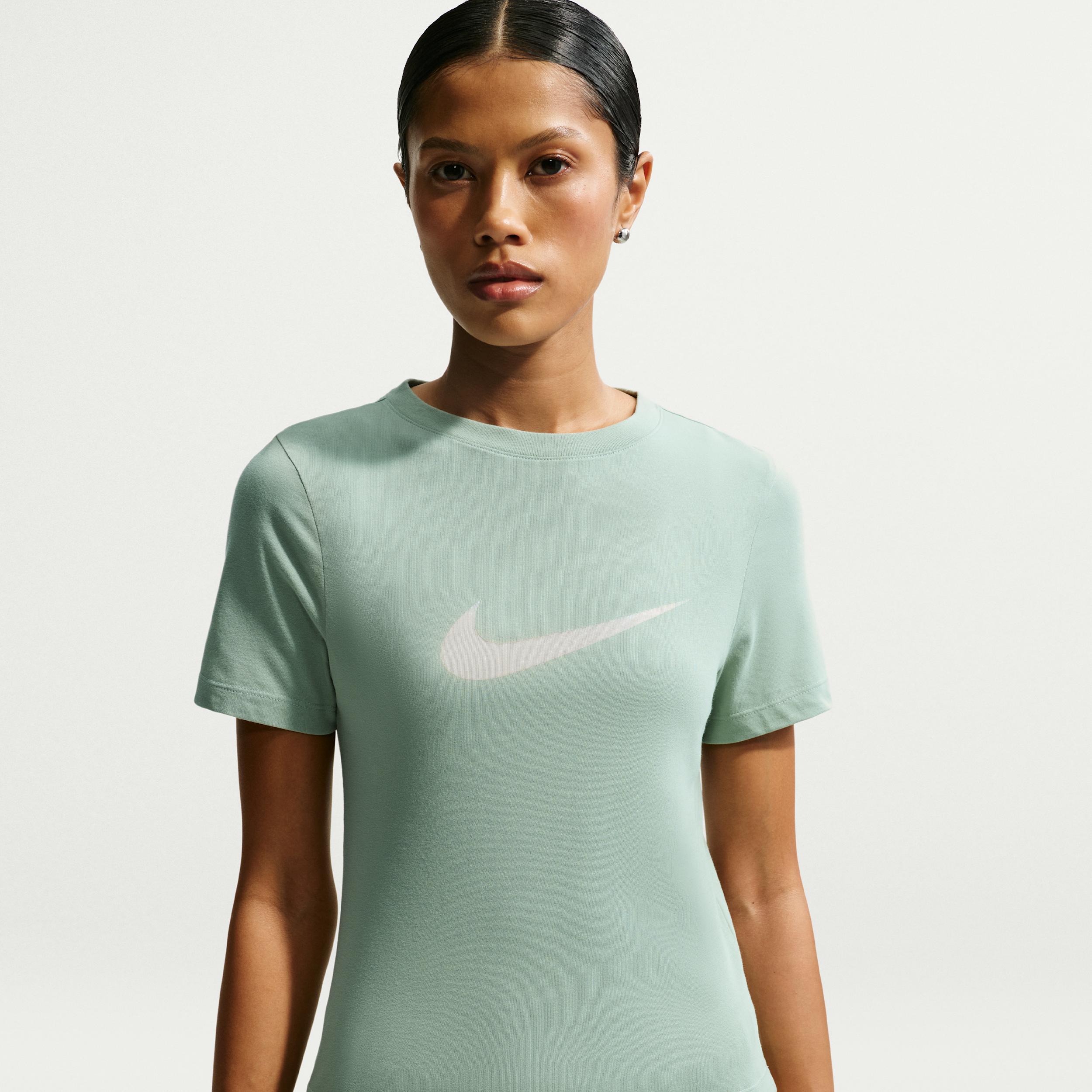 Women's Nike Sportswear Slim Short-Sleeve Burnout Logo Top by NIKE