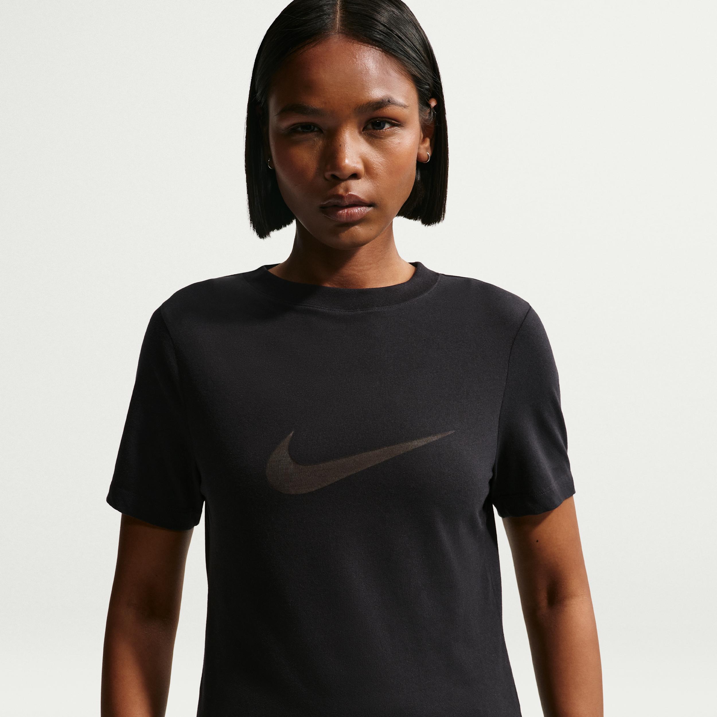 Women's Nike Sportswear Slim Short-Sleeve Burnout Logo Top by NIKE