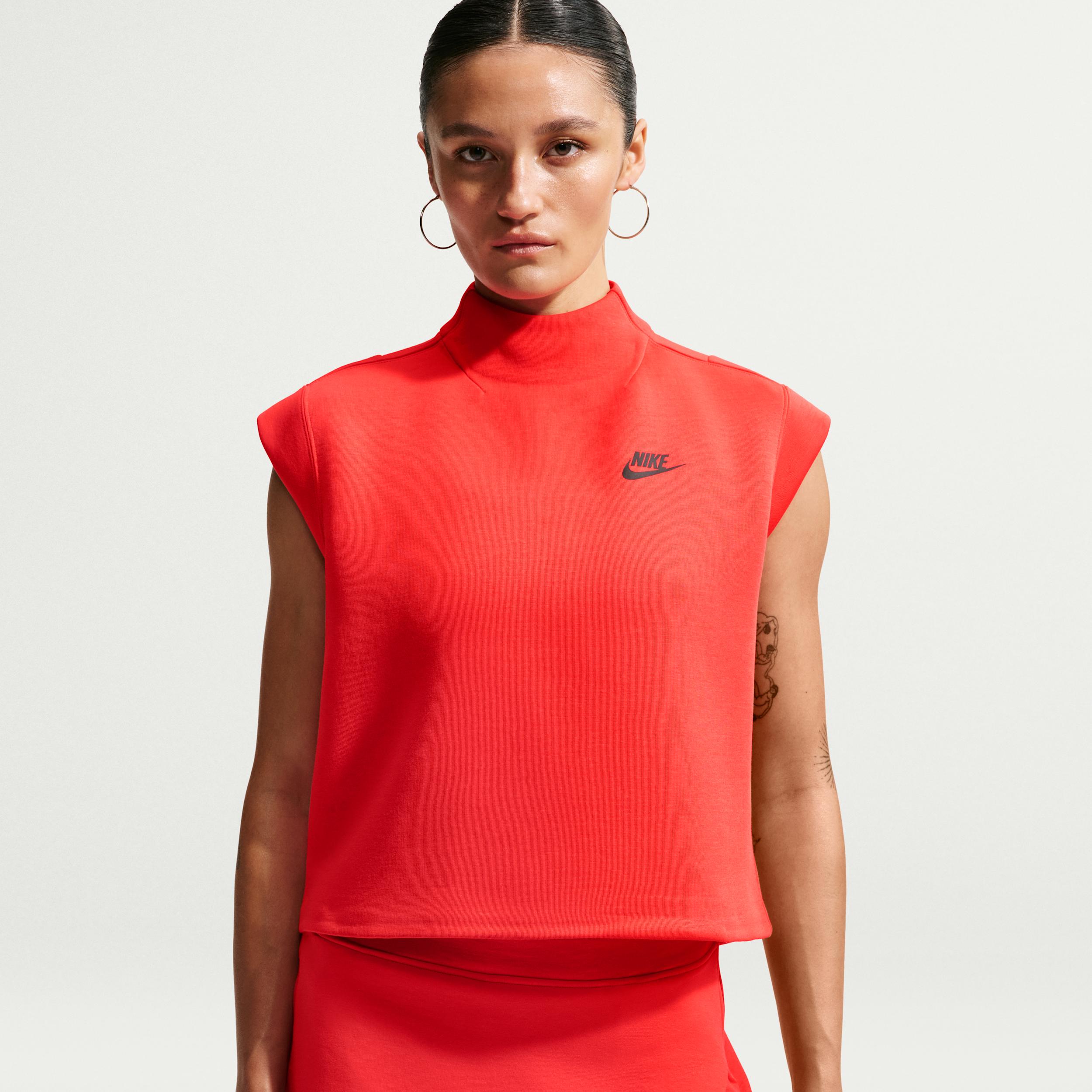 Women's Nike Sportswear Tech Fleece Short-Sleeve Top by NIKE