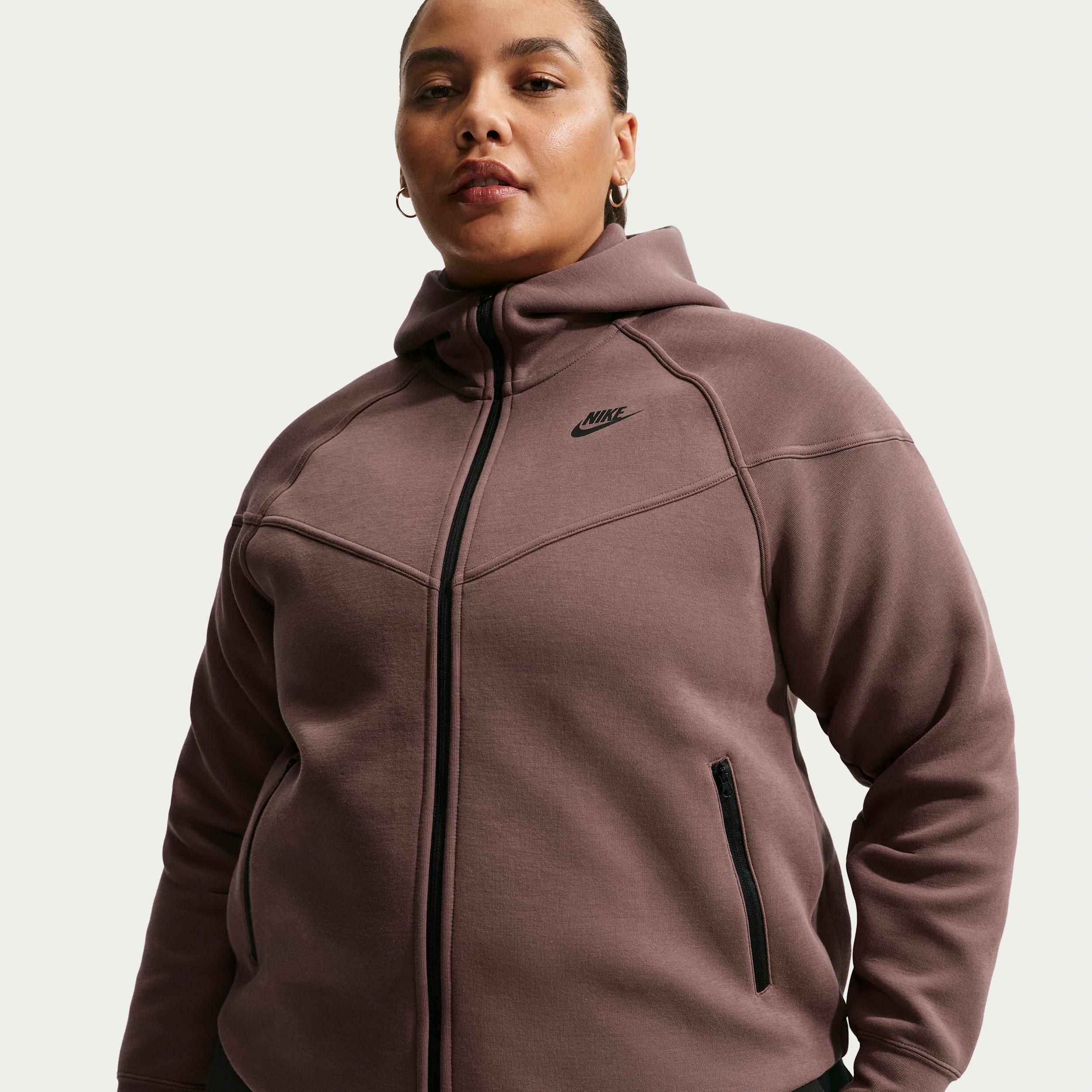 Women's Nike Sportswear Tech Fleece Windrunner Full-Zip Hoodie (Plus Size) by NIKE Women's Nike Sportswear Tech Fleece Windrunner Full-Zip Hoodie (Plus Size) by NIKE