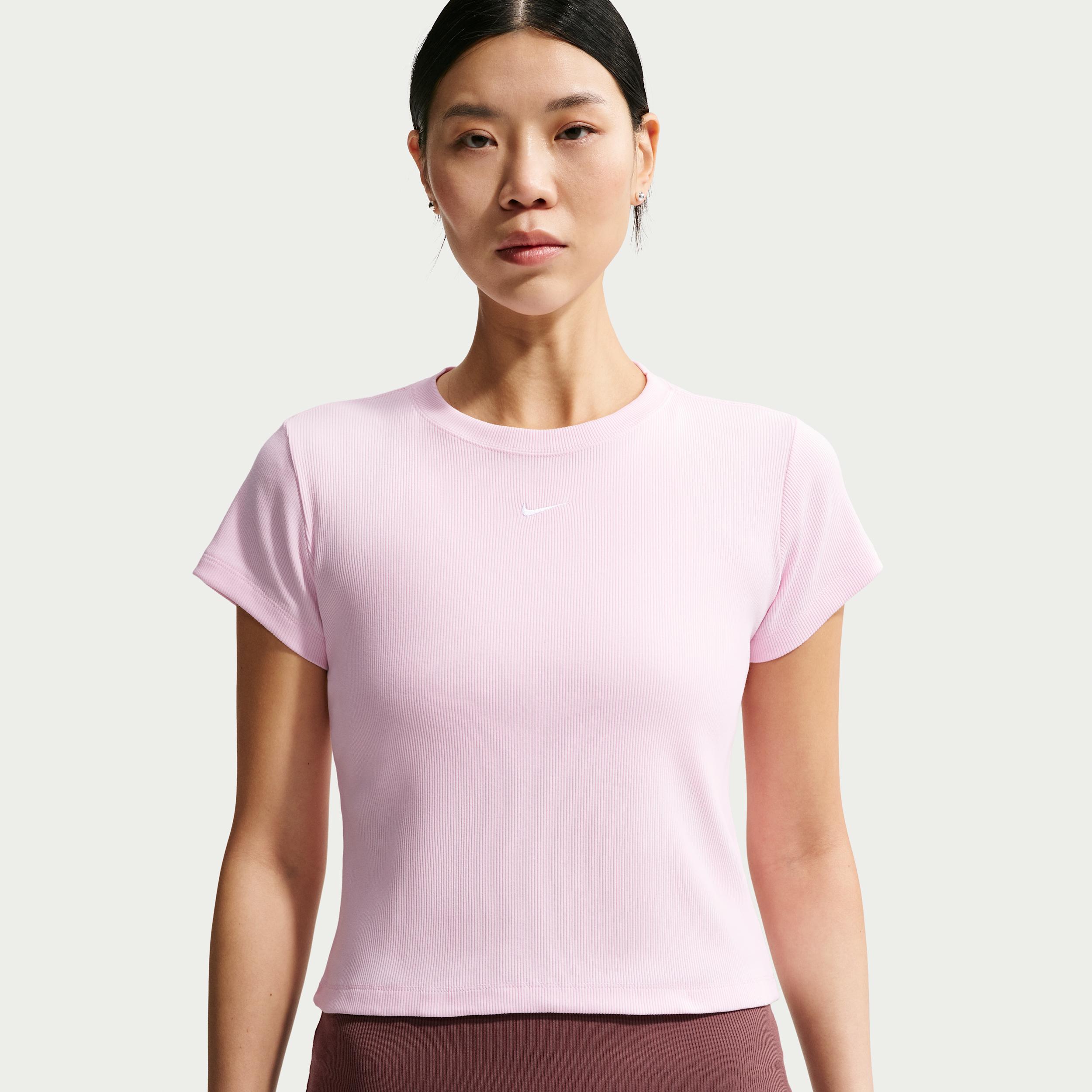 Women's Nike Sportswear Tight Ribbed Short-Sleeve T-Shirt by NIKE