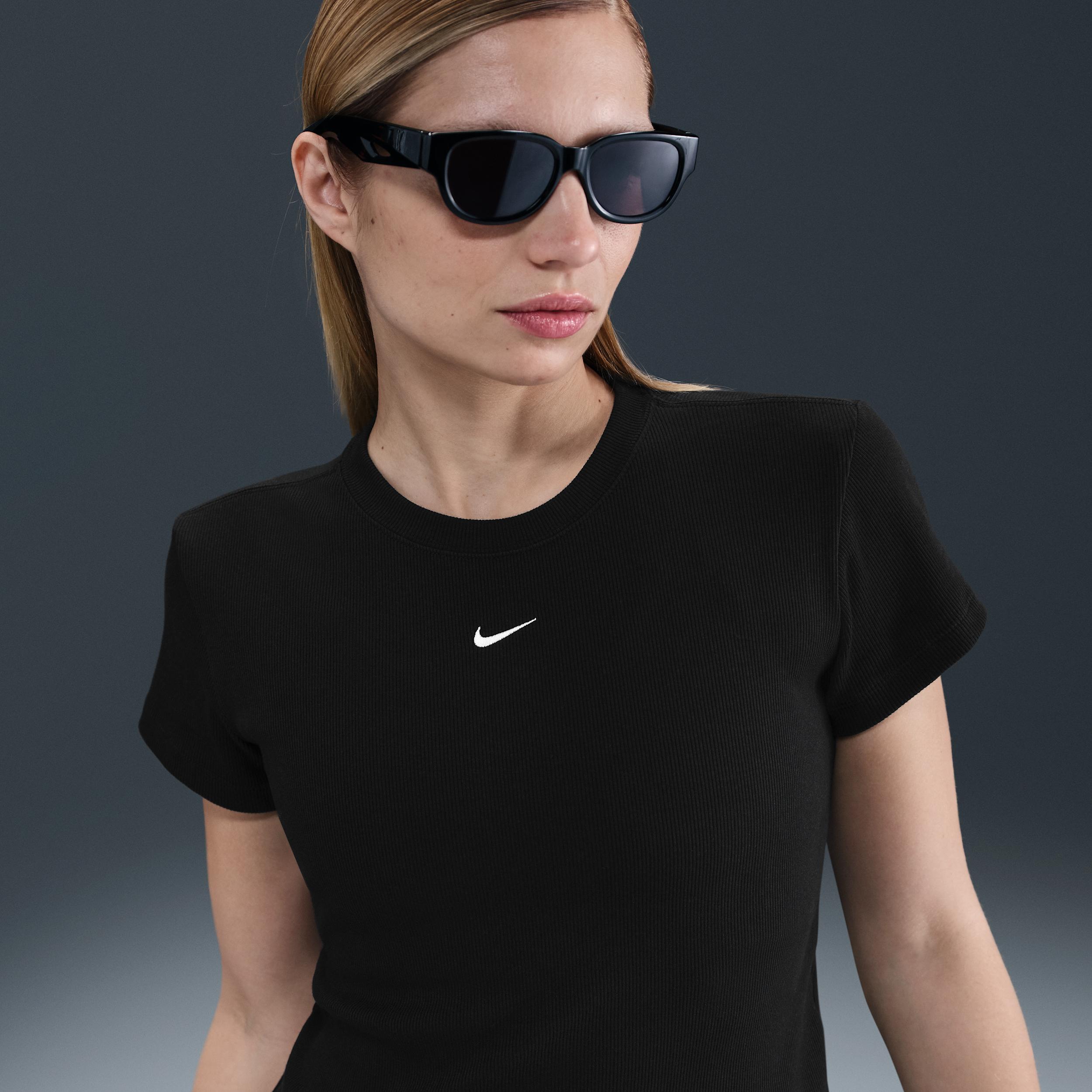 Women's Nike Sportswear Tight Ribbed Short-Sleeve T-Shirt by NIKE